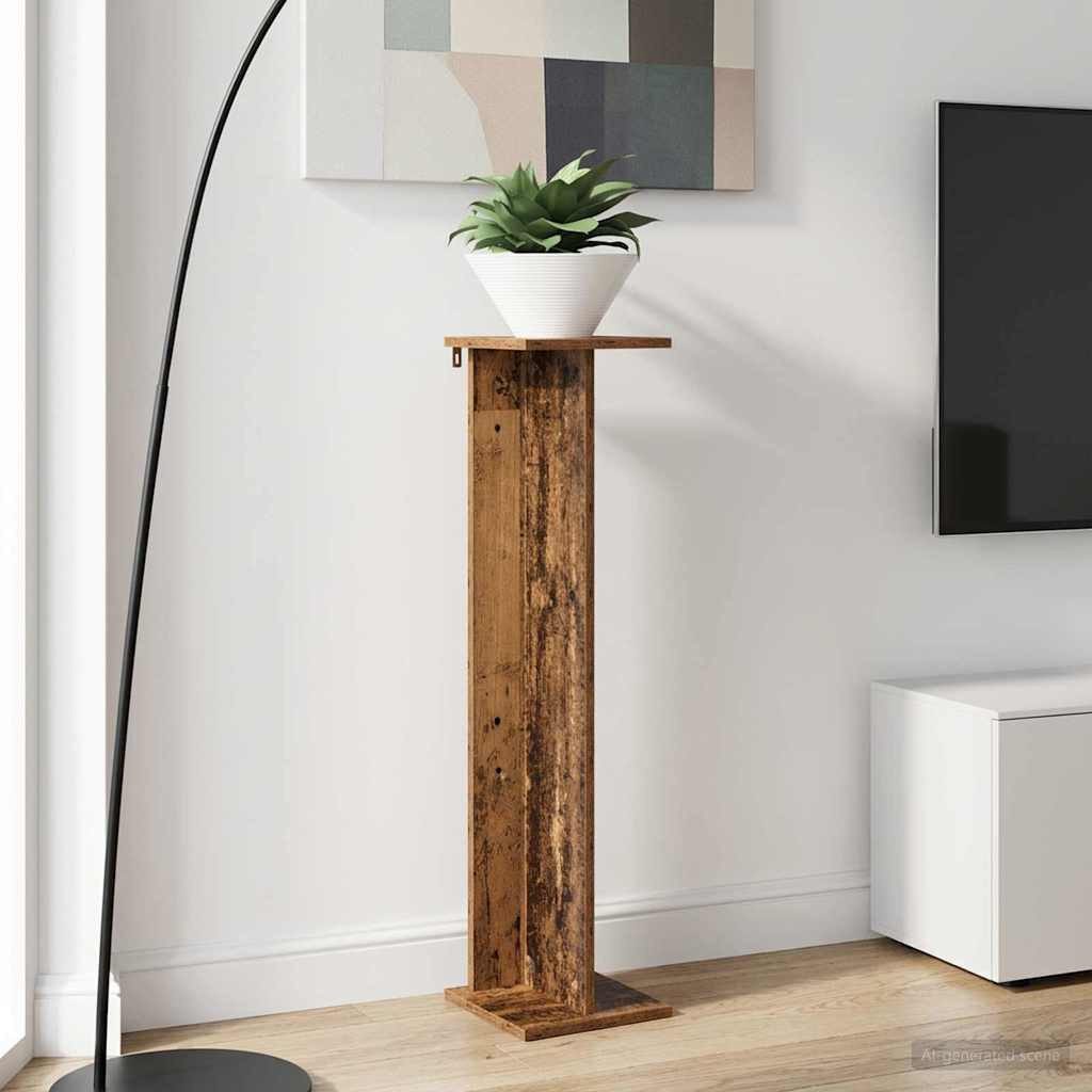 vidaXL Blumenständer Pflanzenständer Altholz 25 x 25,5 x 100,5 cm Holzwerkstoff (1 St)