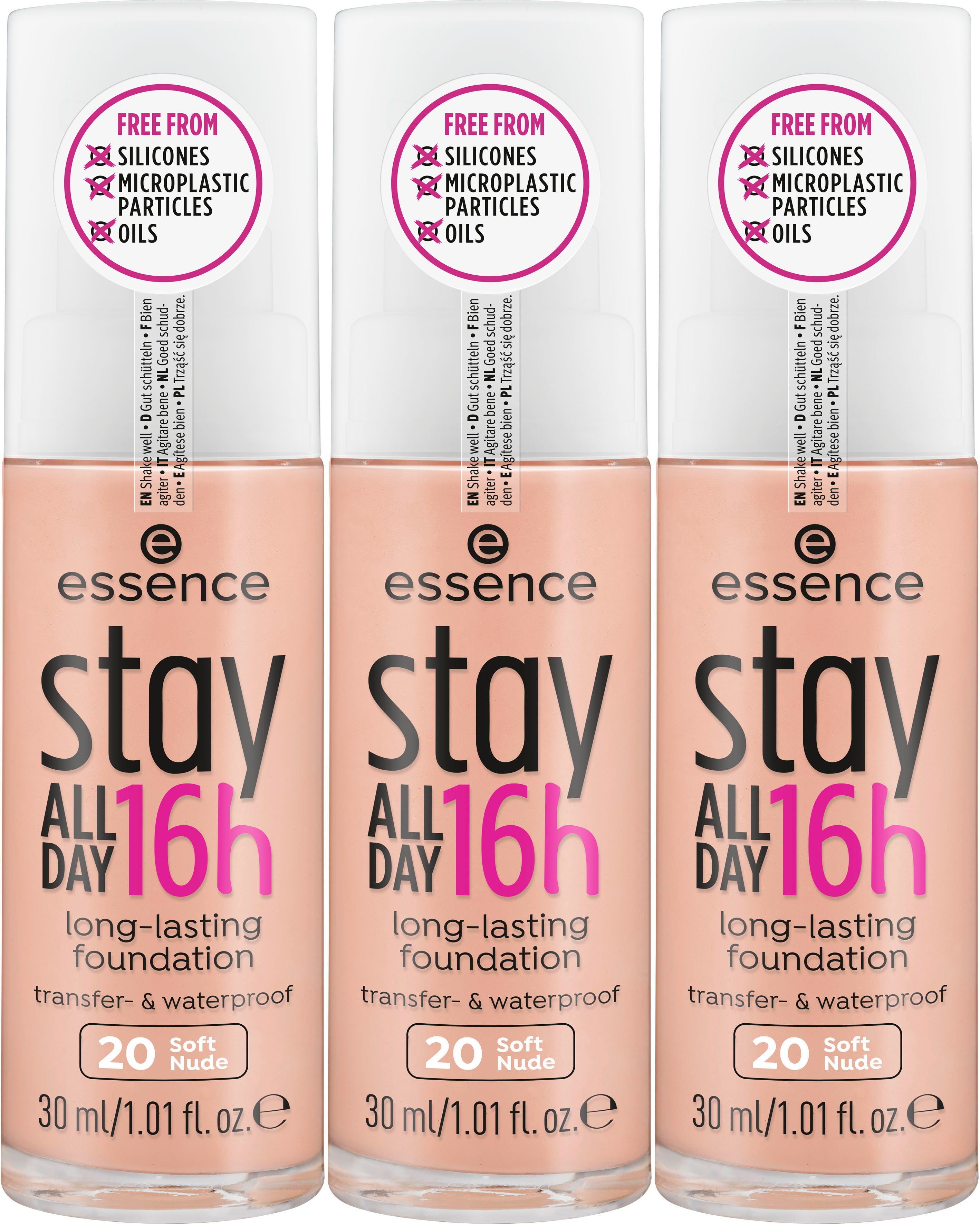 Essence Foundation stay ALL DAY long-lasting, 16h