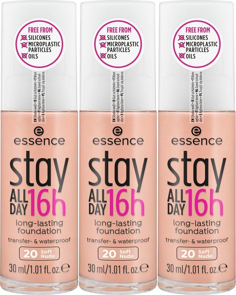 Essence Foundation stay ALL DAY 16h long-lasting,