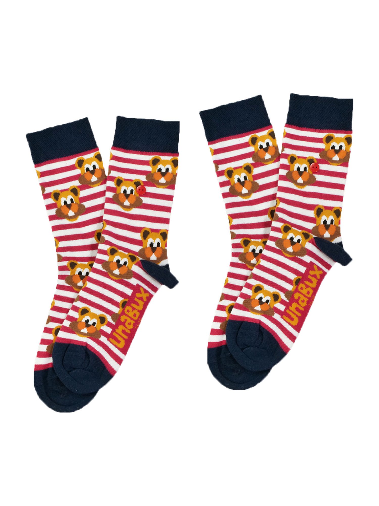 UnaBux Freizeitsocken Prints (2-Paar) Bunt Motive Kinder