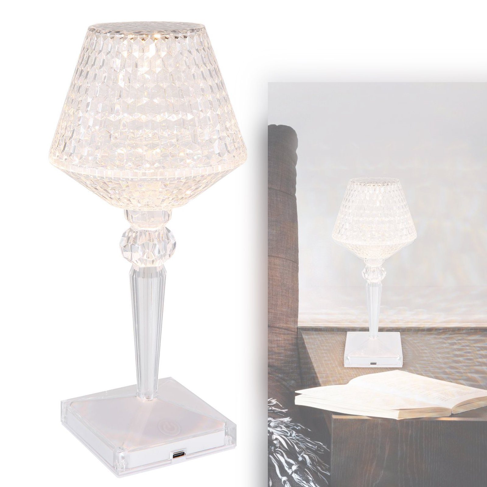 bmf-versand Tischleuchte Tischlampe kabellos mit Akku günstig online kaufen