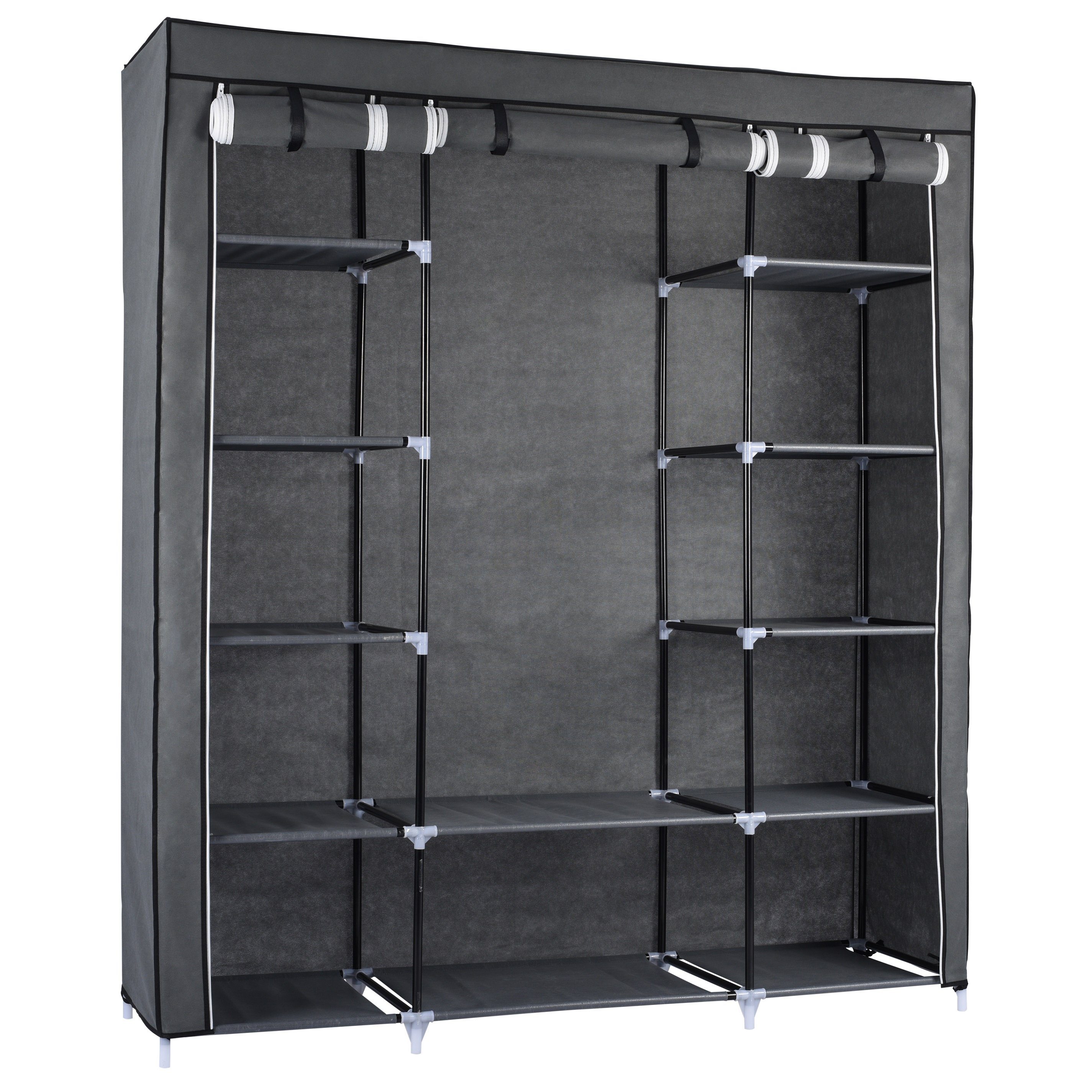 Ribelli Kleiderschrank Kleiderschrank, Vlies, grau, 12 günstig online kaufen