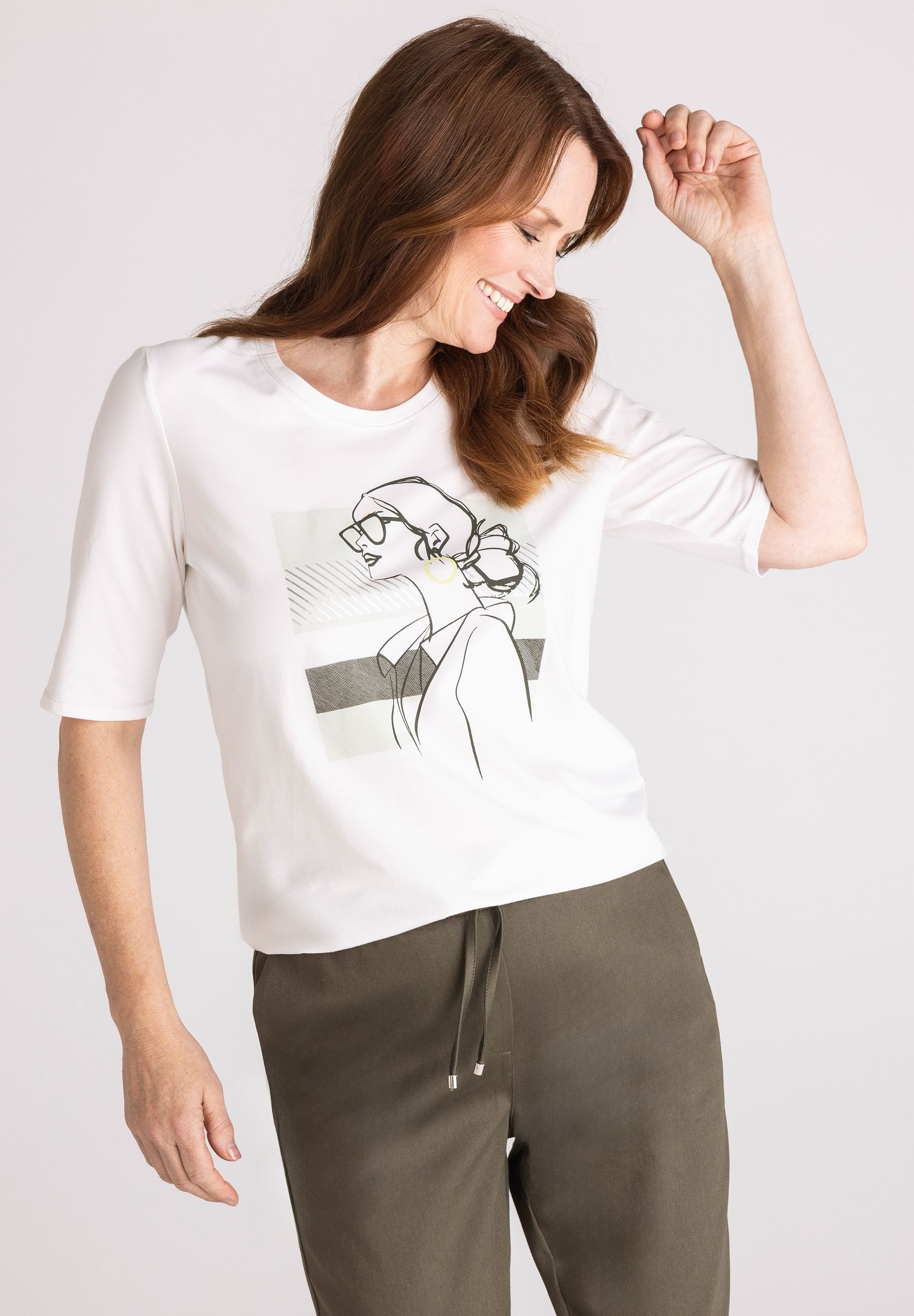 FRANK WALDER T-Shirt mit Frontmotiv