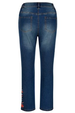 MIAMODA Regular-fit-Jeans Jeans Stickerei 5-Pocket