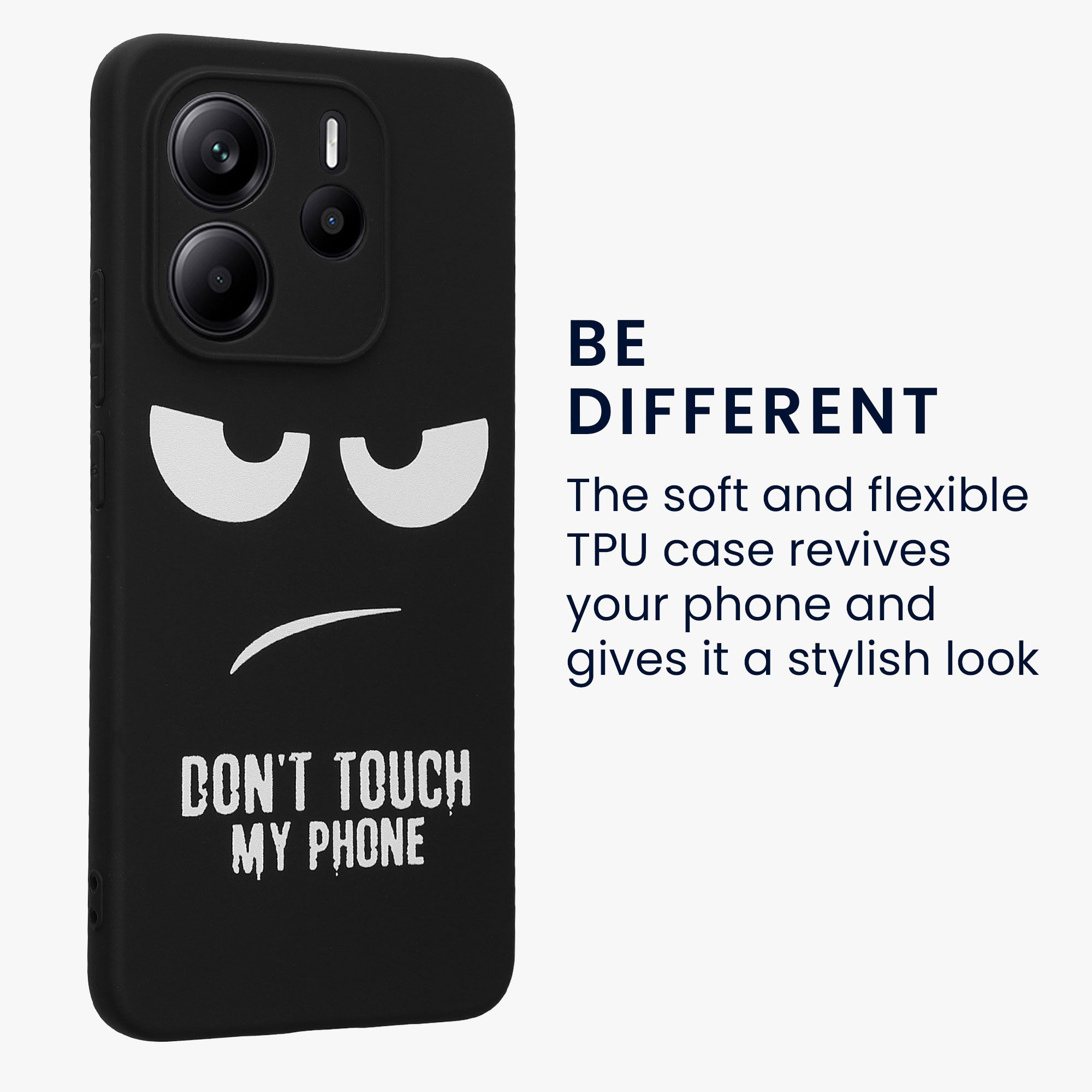 kwmobile Handyhülle Hülle für Xiaomi Redmi Note 14 4G (Nicht für 5G), Handyhülle Silikon Case