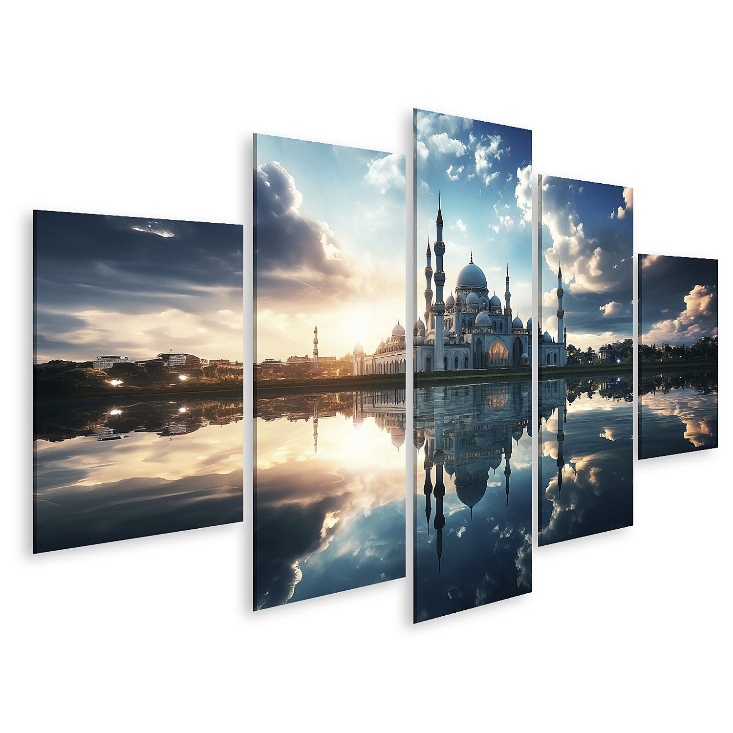 islandburner Leinwandbild Wunderschönes Foto der Moschee Bilder günstig online kaufen