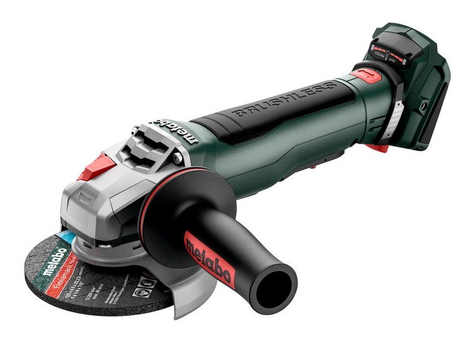 metabo Akku-Winkelschleifer WPB 18 LT BL 11-125 Quick, max. 10000 U/min, Ohne Akku im Karton