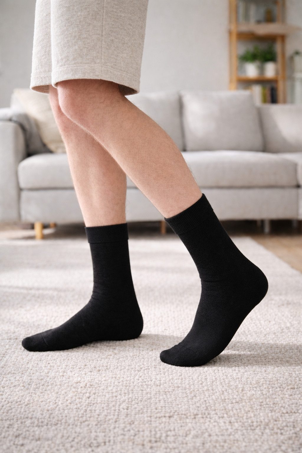 NERS Basicsocken 6 Paar Socken aus Bambus Damen & Herren, ohne Naht, Komfortbund (6-Paar) Premium Bambussocken Atmungsaktiv, & Weich, Geschenkbox