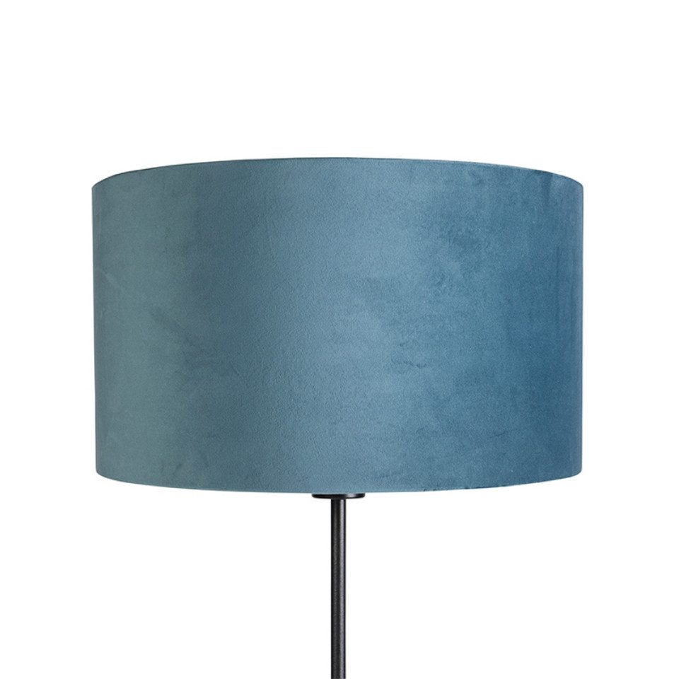 Qazqa Stehlampe Parte fl, ohne Leuchtmittel, E27, Blau, Landhaus / Rustikal günstig online kaufen