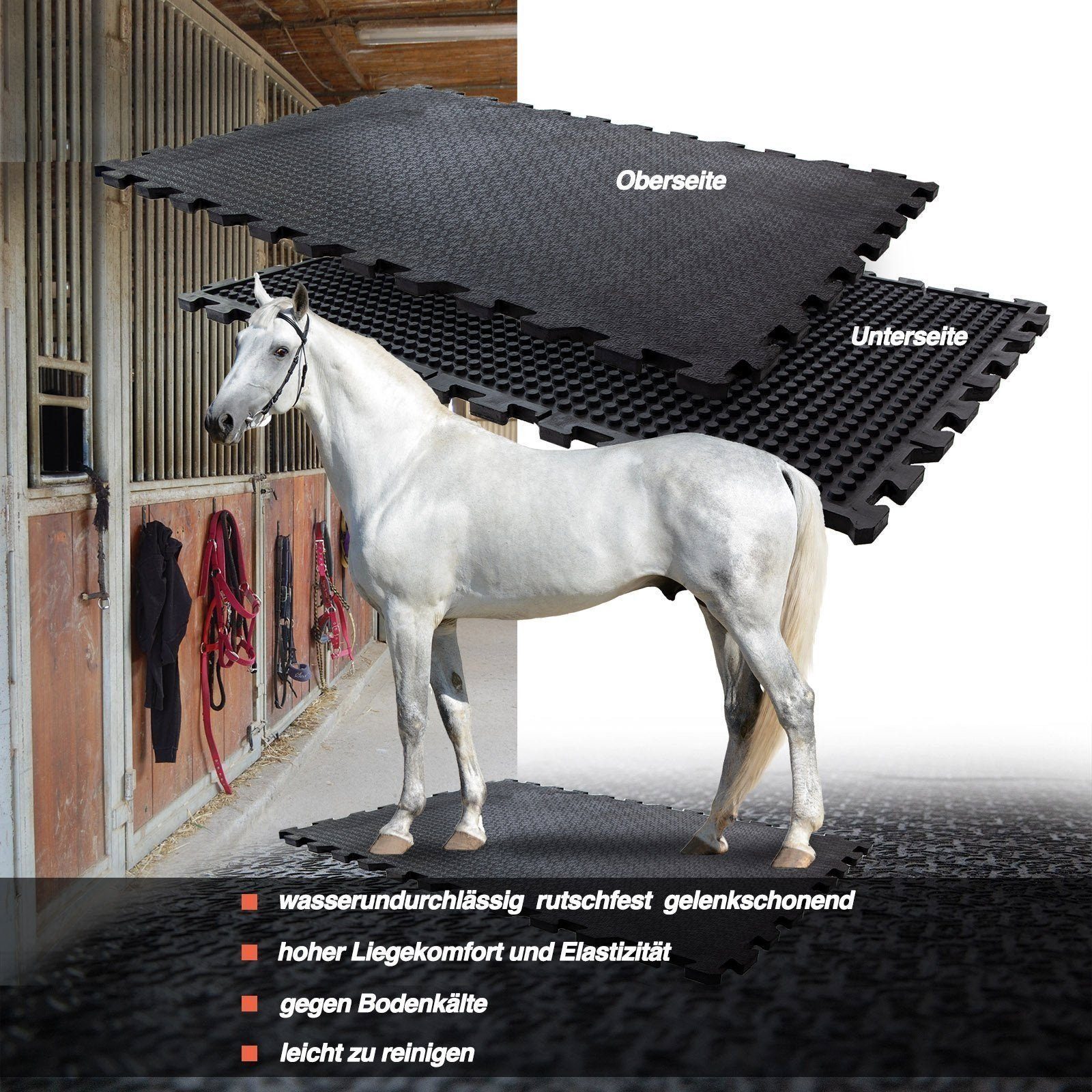 etm Gummimatte Puzzle-Stallmatte Lagama, Leichte Verlegung günstig online kaufen