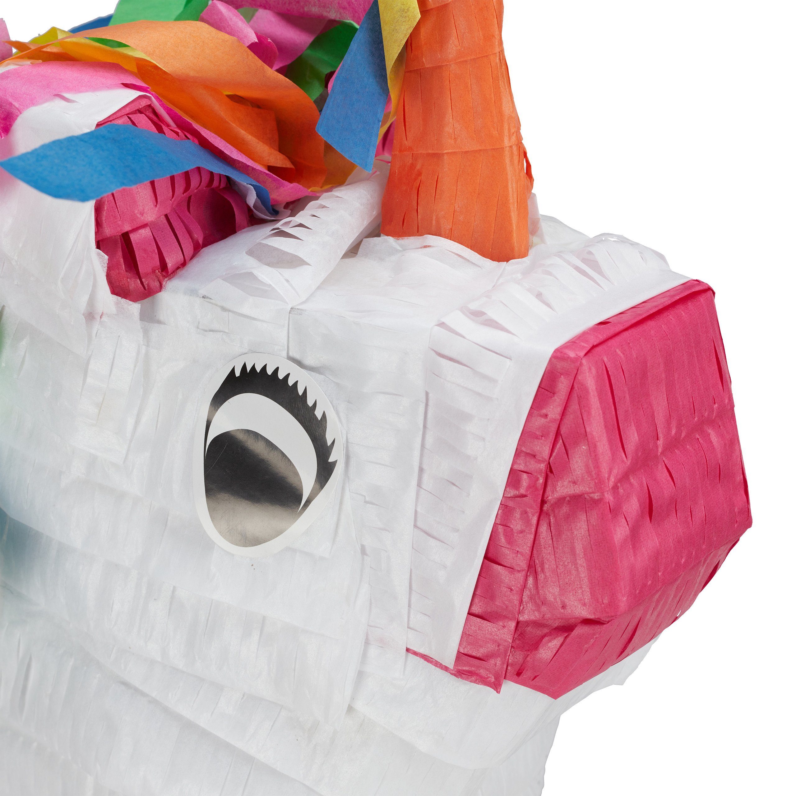 relaxdays x 2 Einhorn Pinata Papierdekoration