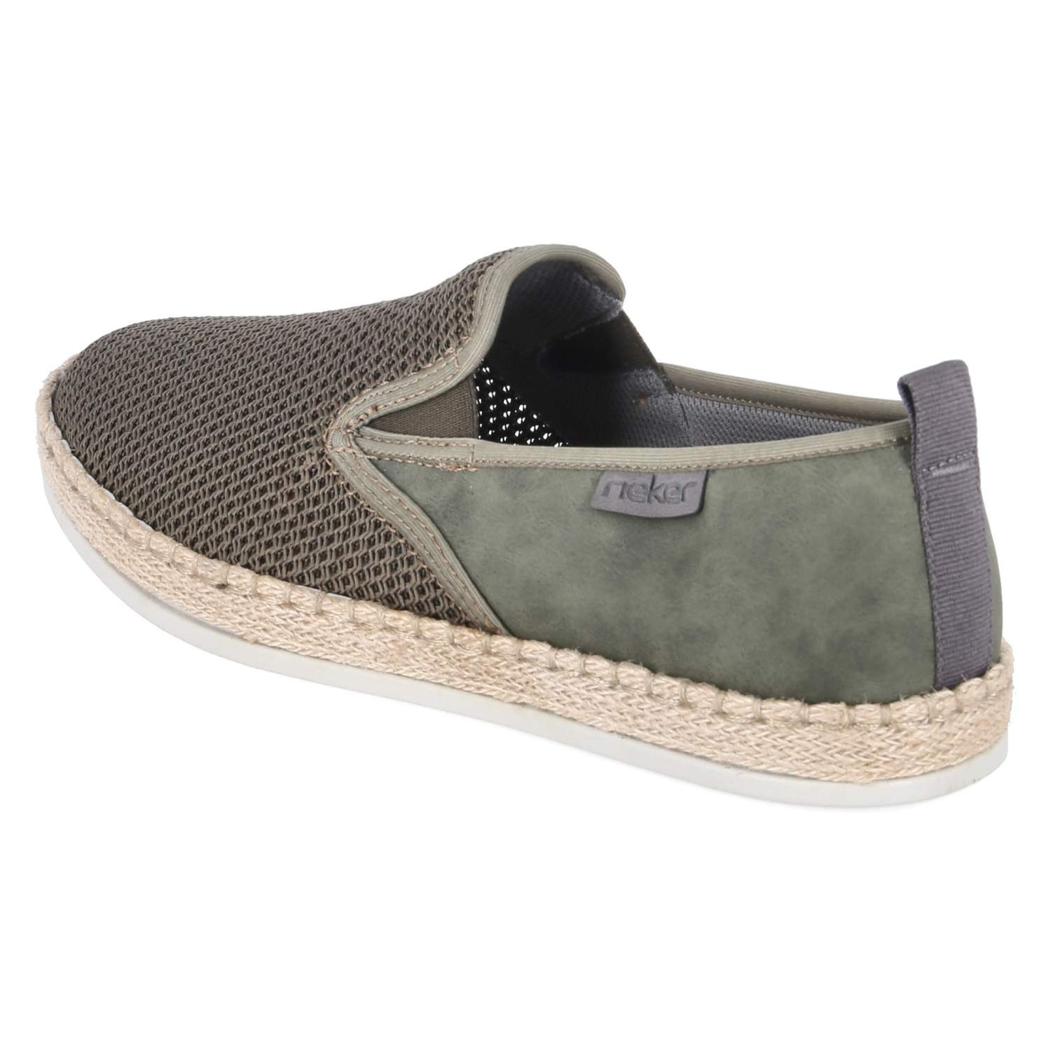 Rieker Rieker B2661-54 Herren Textil & Synthetik gruen Slipper