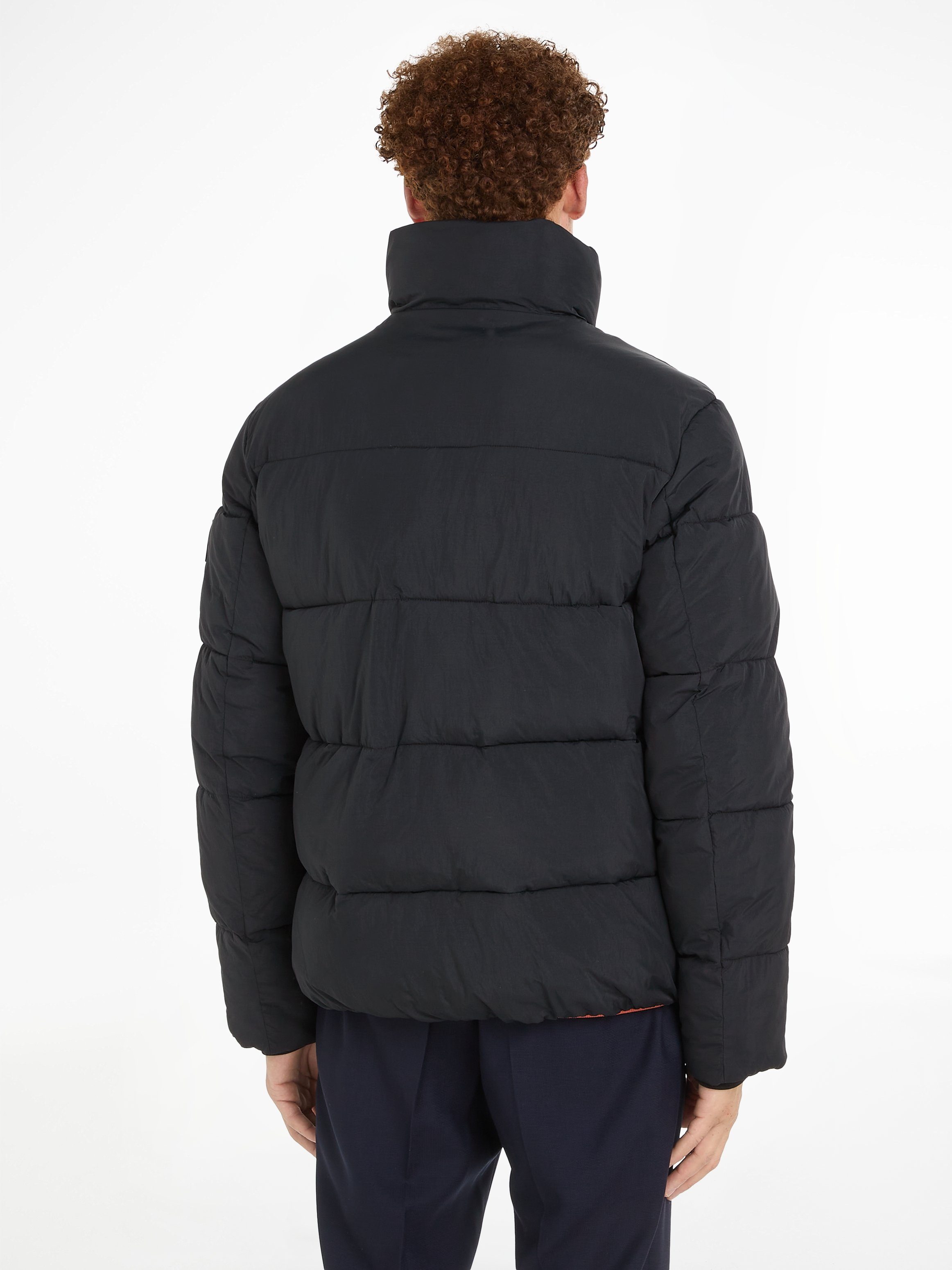 JACKET Steppjacke CRINKLE NYLON Klein Calvin Black Ck QUILT