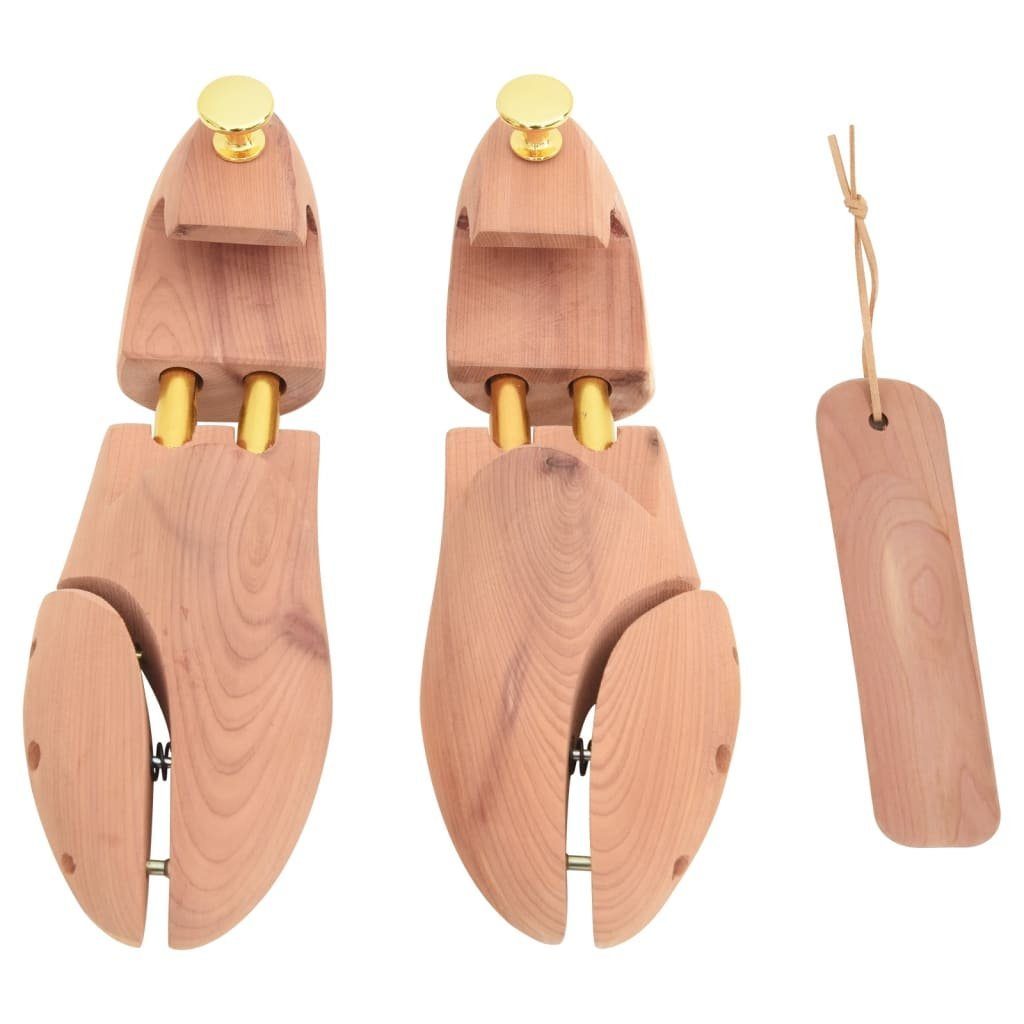 vidaXL Schuhspanner Schuhspanner mit Schuhlöffel EU 36-37 Massivholz Zeder (1-tlg)