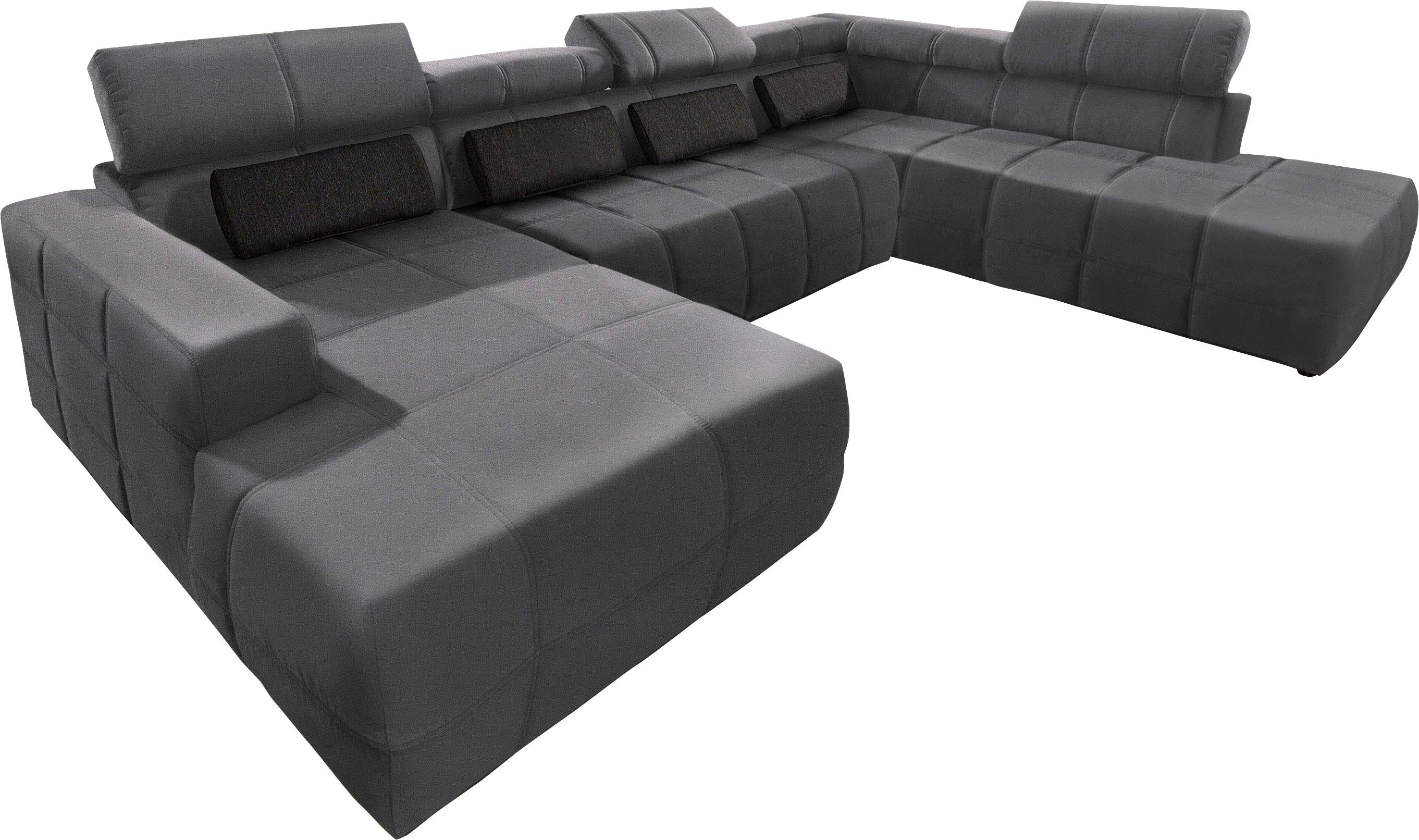 DOMO collection Wohnlandschaft Brandon viele Bezugsarten, incl. Nierenkisse günstig online kaufen