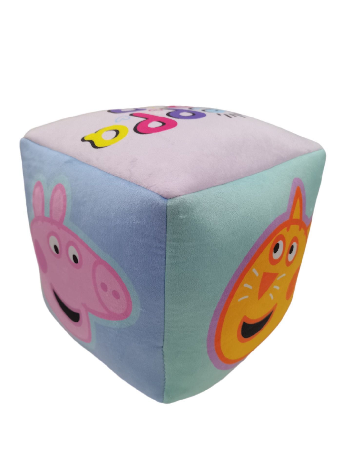 Peppa Pig Dekokissen Würfelkissen gemütliches Kuschelkissen für kleine Fans