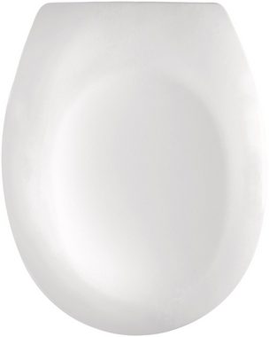 CORNAT WC-Sitz Klassisch weißer Look - Pflegeleichter Duroplast, Schlichtes Design passt in jedes Badezimmer / Toilettensitz