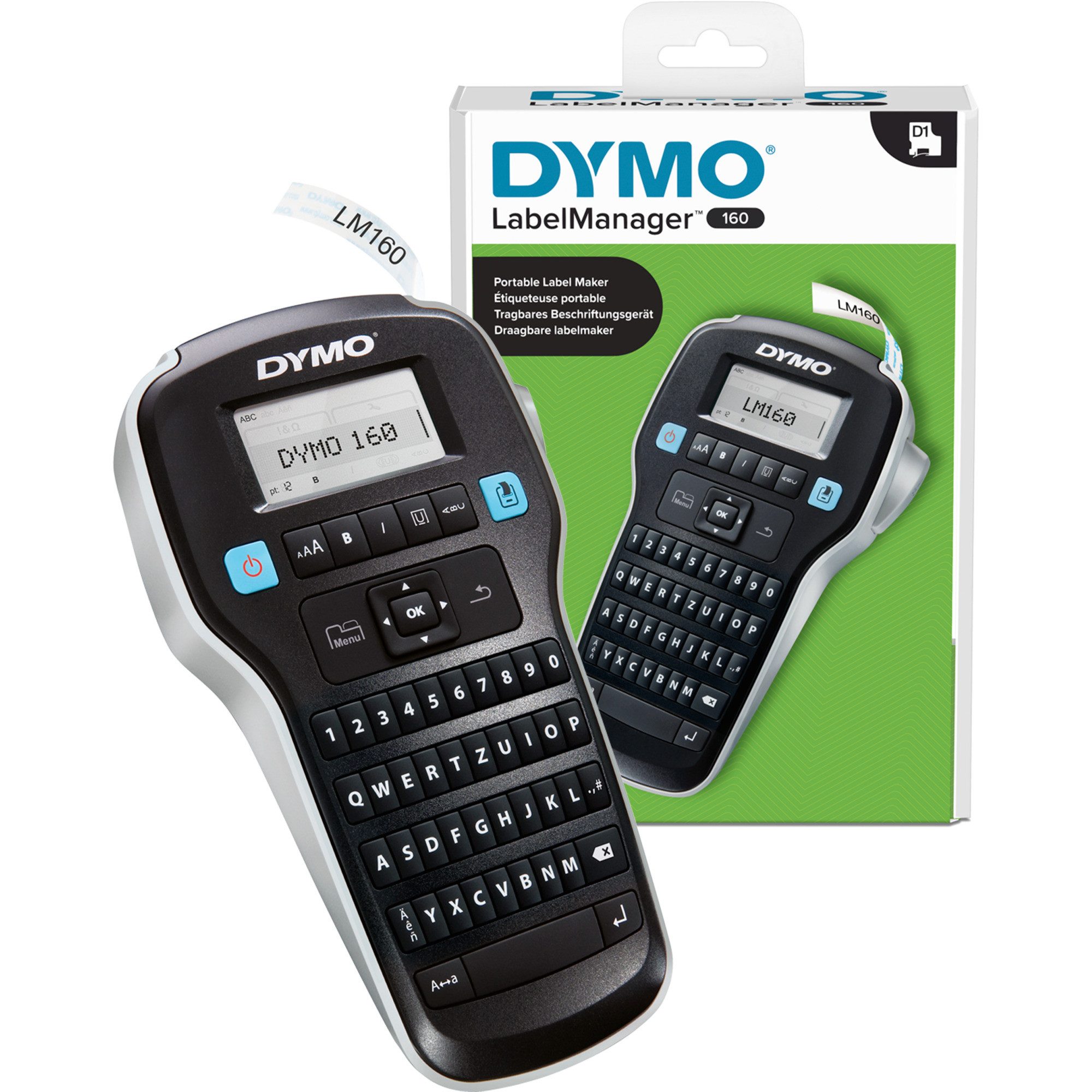 DYMO Dymo LabelManager 160, Beschriftungsgerät, (mit Etikettendrucker