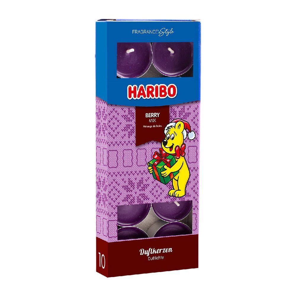 HARIBO Duftkerze Haribo Teelicht Winterdesign Berry Mix - 10 Stk günstig online kaufen