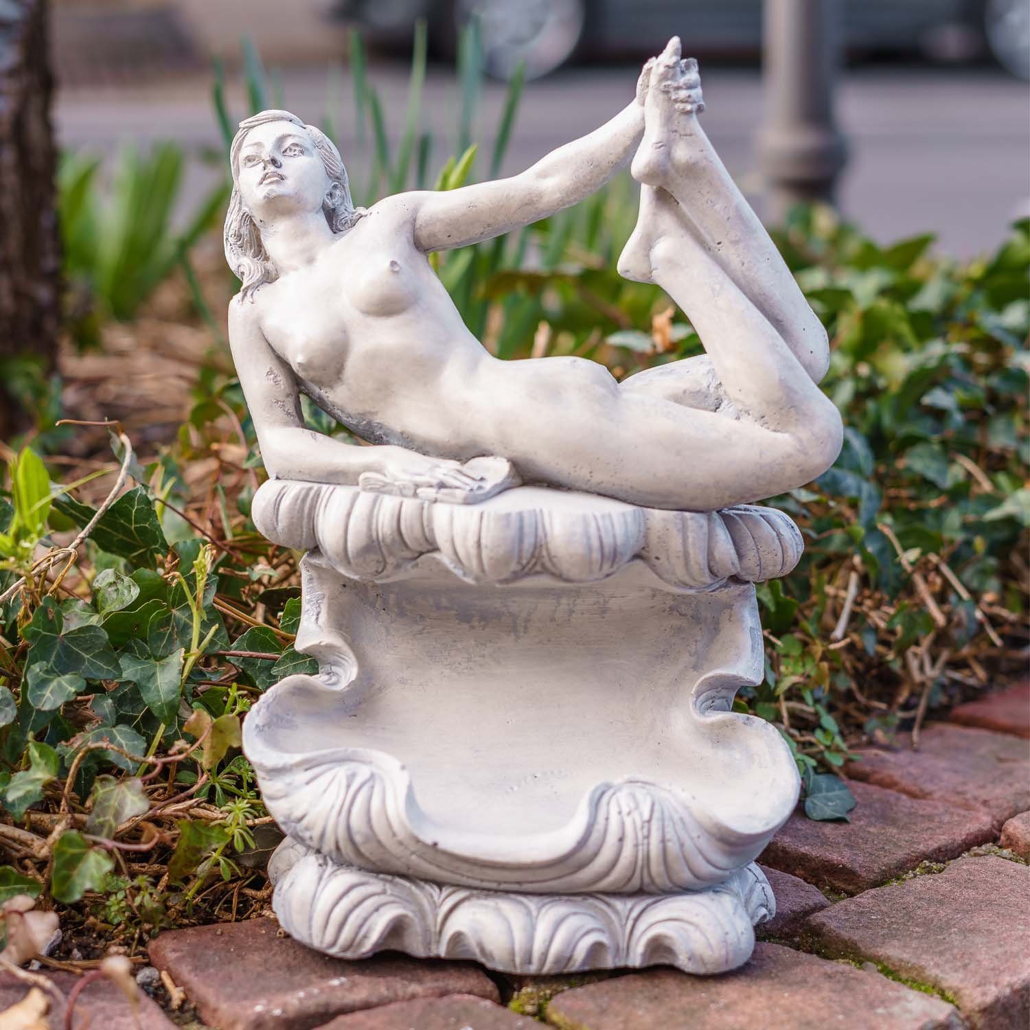 Skulptur Erotika massiver Antik-Stil Kunststein Deko Frau Aubaho Figur Statue Gartenfigur