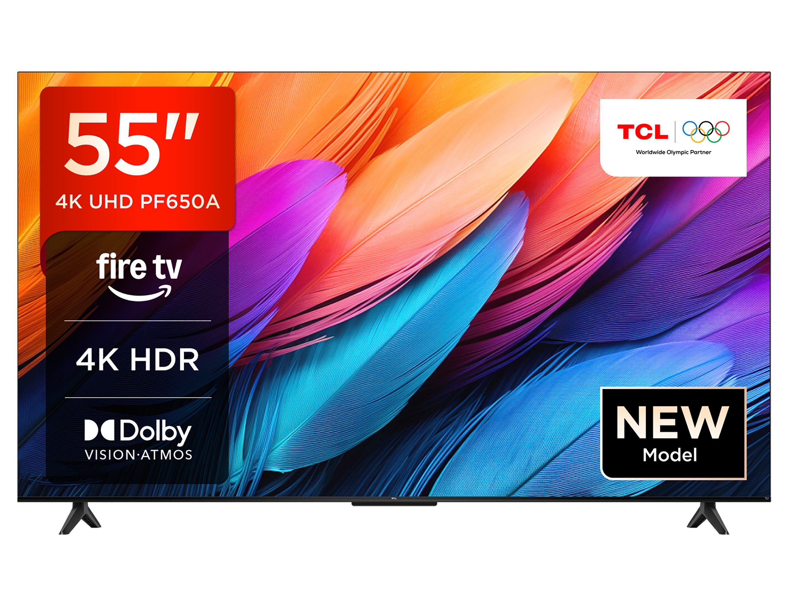 TCL 55PF650A LED-Fernseher (139 cm/55 Zoll, 4K Ultra HD, Fire TV, Fire TV / Smart TV, Dolby Vision HDR, Alexa, Triple-Tuner)