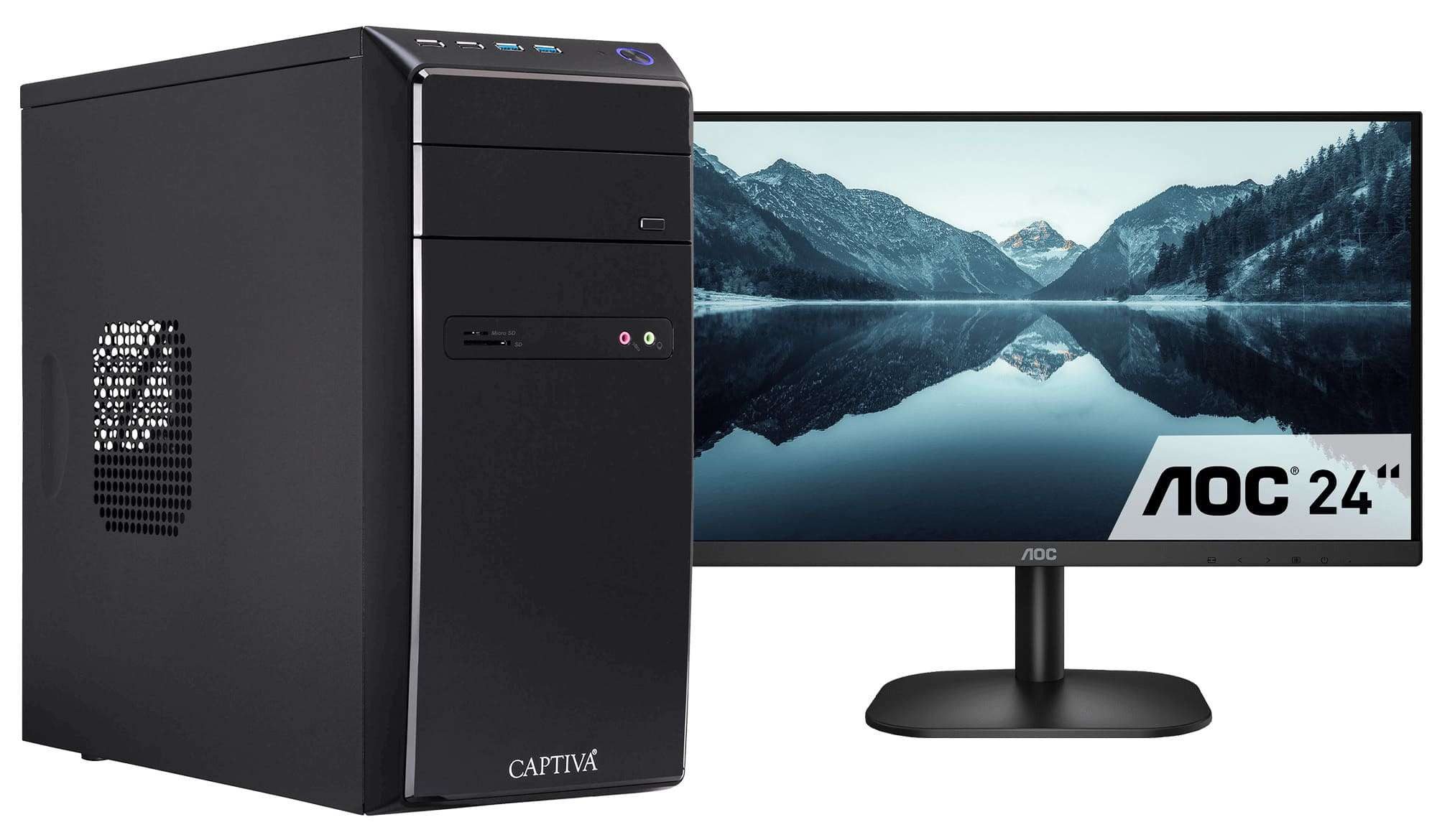 CAPTIVA Power Starter R98-544 TFT Bundle Business-PC-Komplettsystem (60,5", AMD Ryzen 7 Ryzen 7 5700G, 8 GB RAM, 1000 GB SSD)