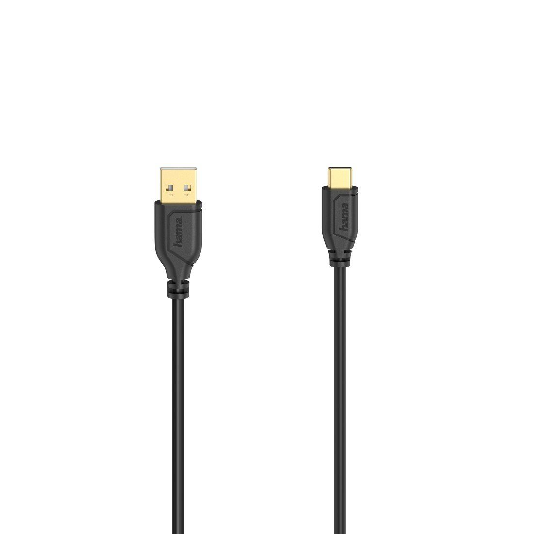 Hama USB C Kabel "Flexi-Slim", USB 2.0, 480 Mbit/s, 0,75 m USB-Kabel, USB Typ A, USB-C, (75 cm)
