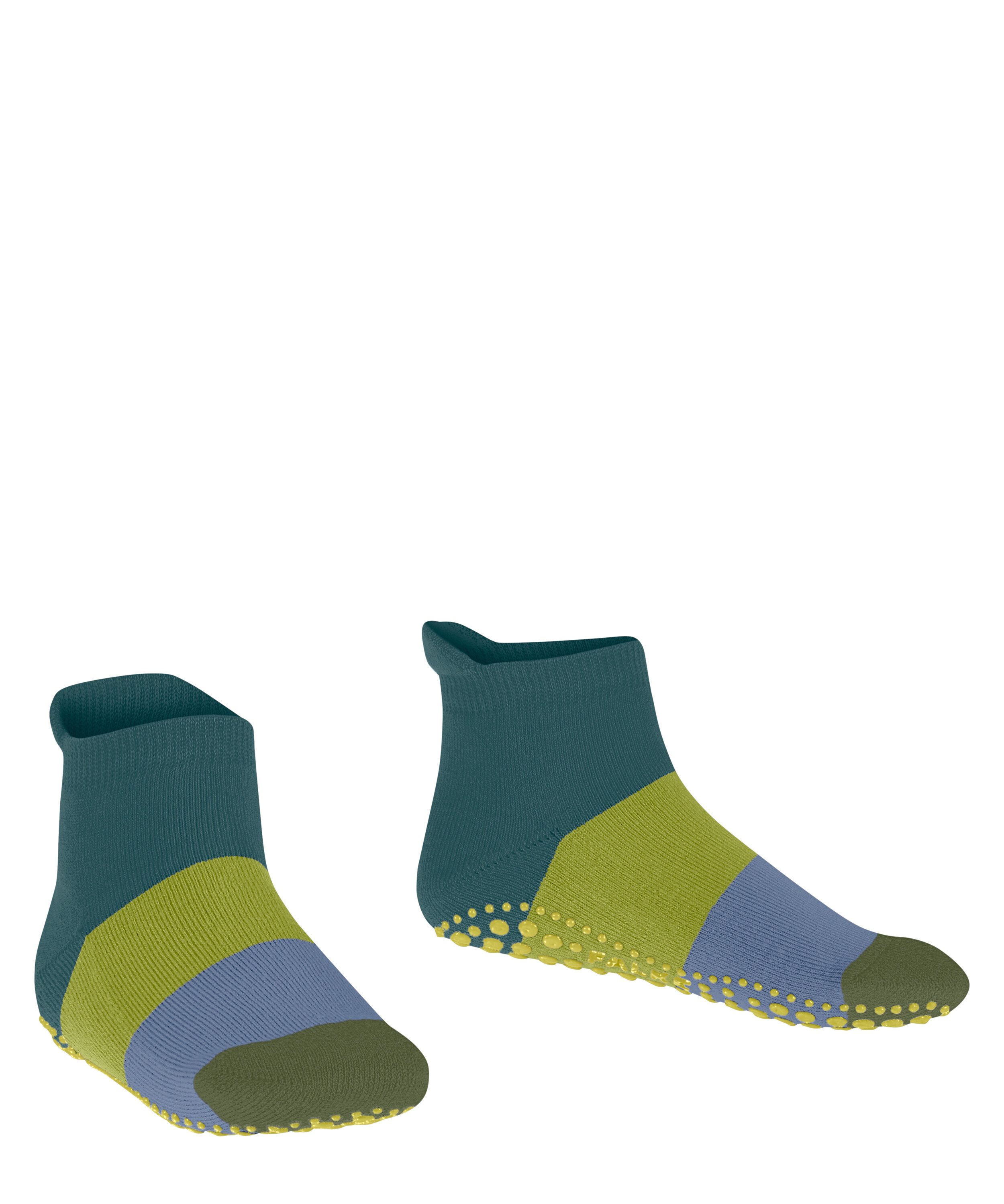 FALKE Haussocken Colour Block Haussocken (1-Paar) mit rutschhemmendem Noppendruck