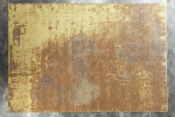 Teppich MODERN ART XXL 350x240cm rostbraun, riess-ambiente, rechteckig, Höhe: 10 mm, Vintage · im Used-Look · im Shabby Chic-Design · Wohnzimmer