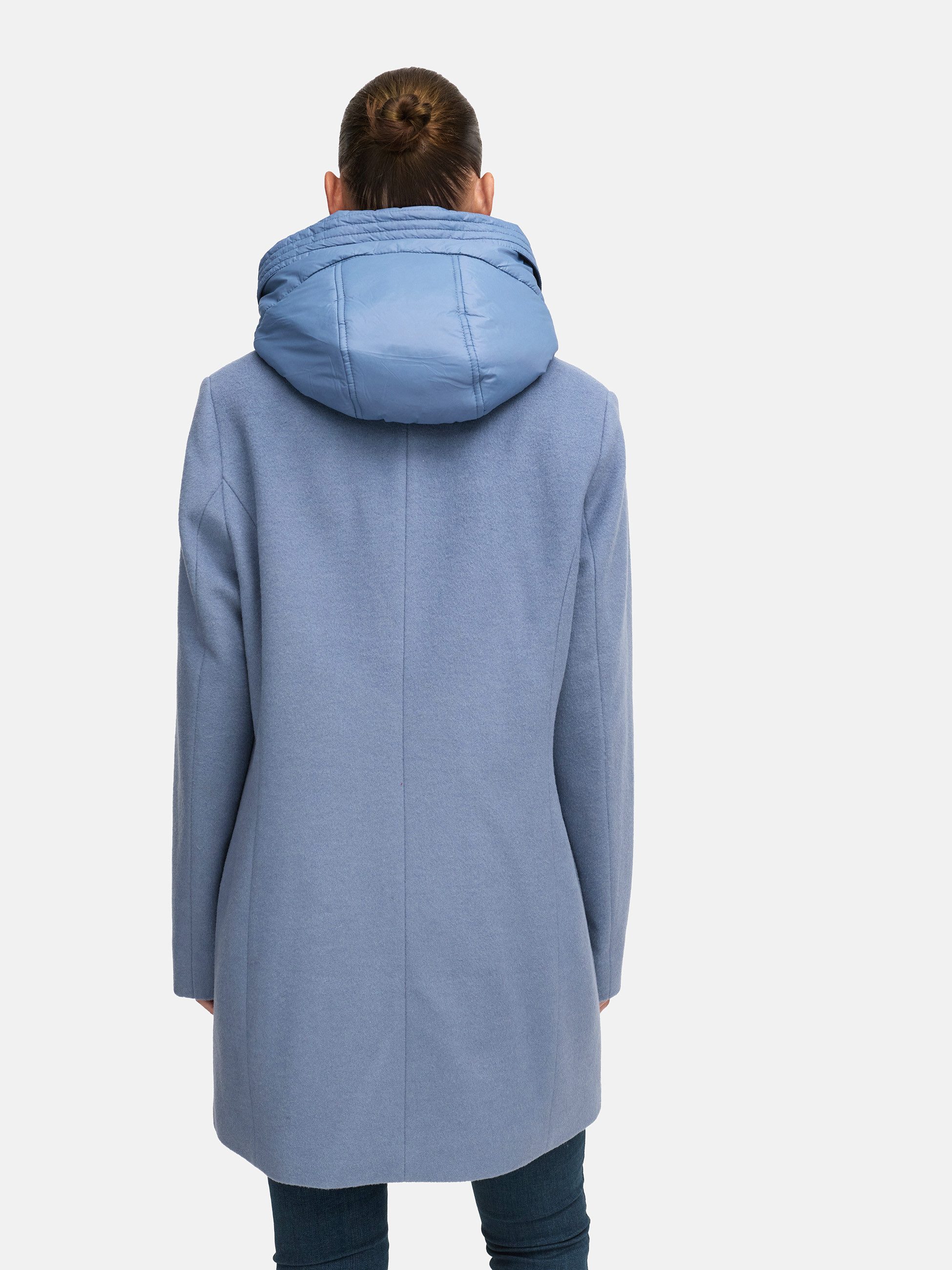 Manisa Wolljacke mit herausnehmbarer Kapuze