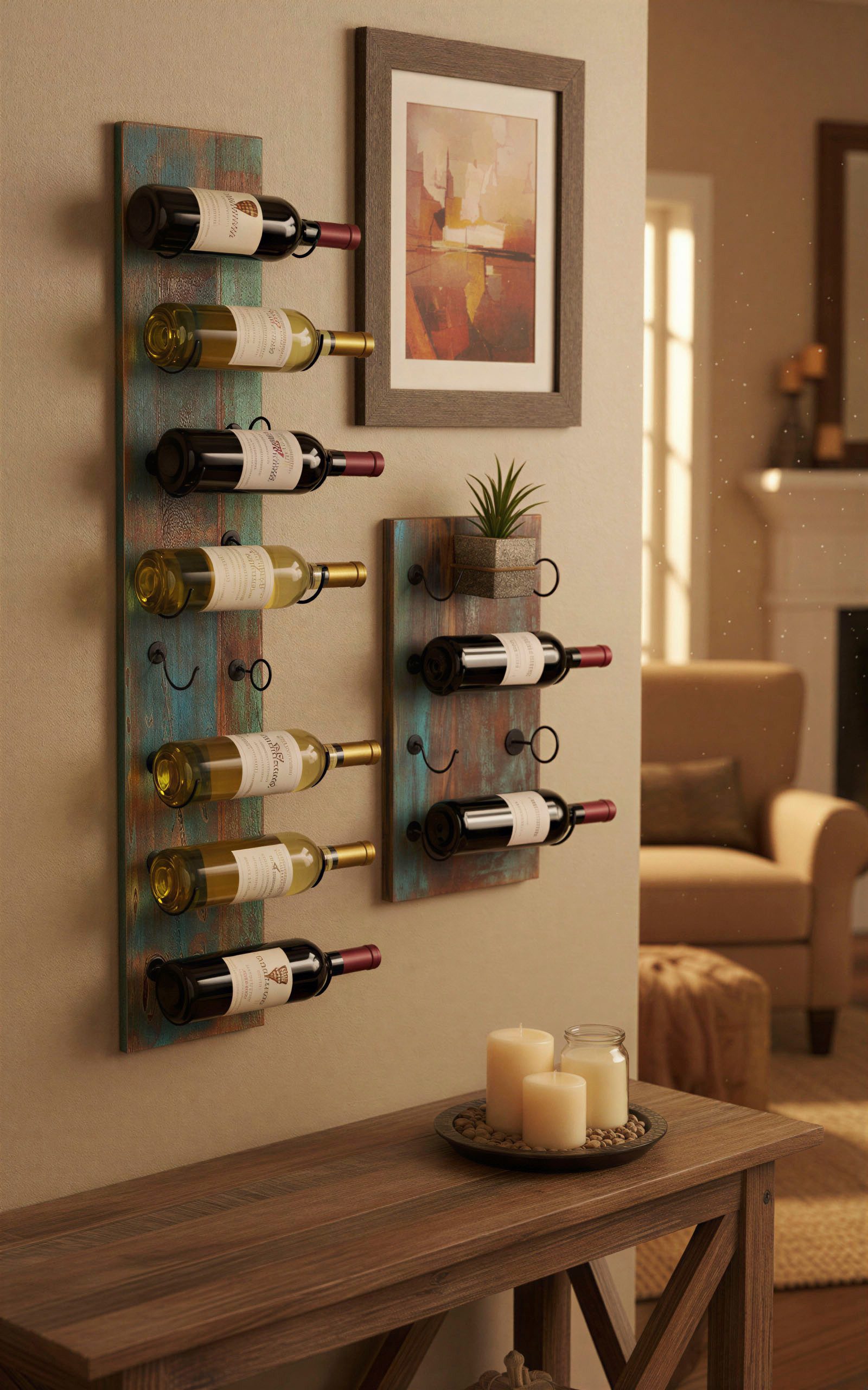 SIT Flaschenregal Riverboat, Weinregal aus Altholz mit Gebrauchsspuren im Industrial Design