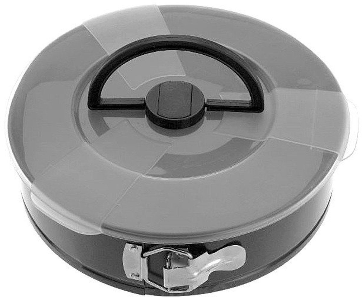 La Cucina Backblech Runde Form zum Backen von Teig mit Deckel, Metall