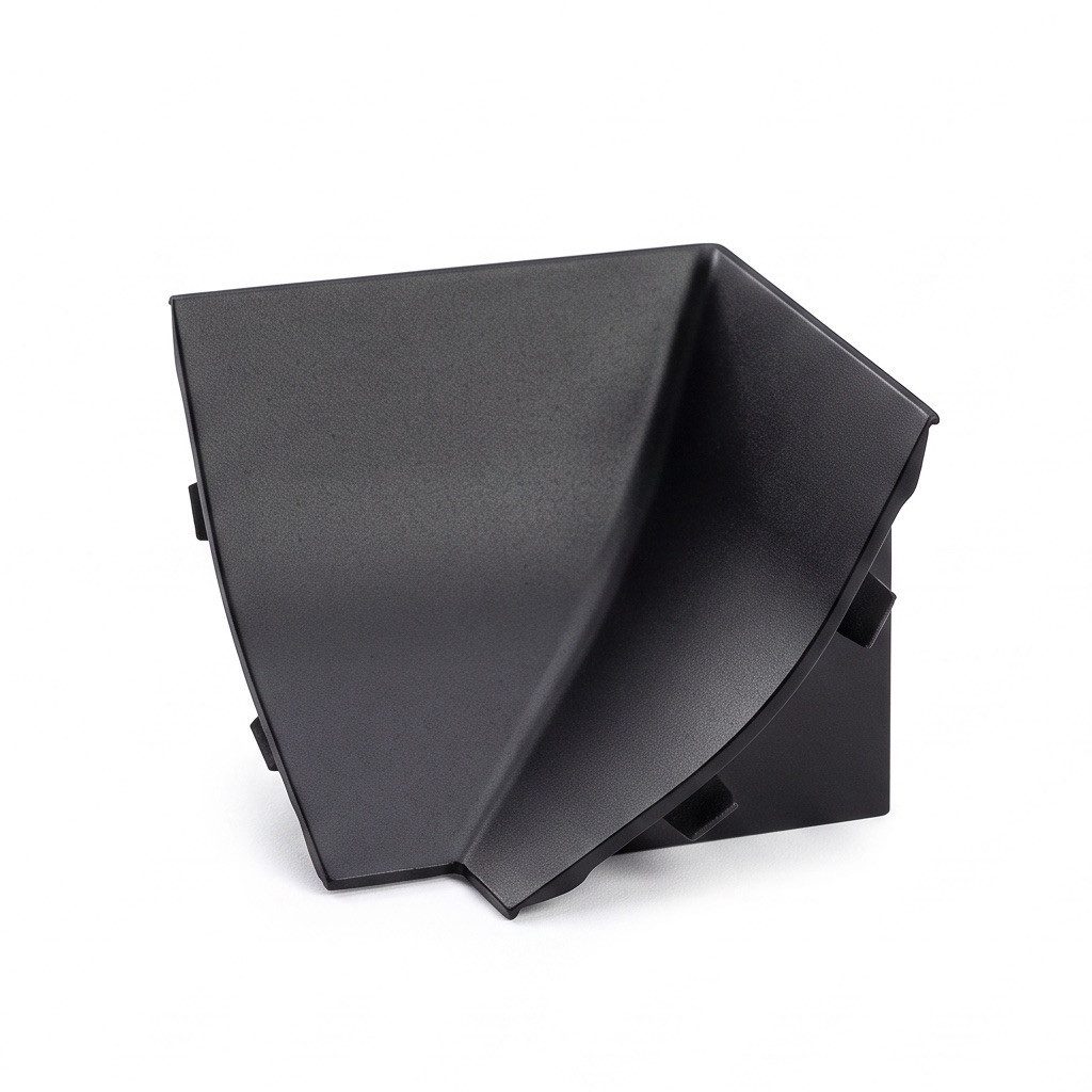 Quest Abschlussleiste Innenecke für Küchen-Wandleiste 23 x 23 mm, in das Basisprofil einschieben (Rastnasen), PVC, für Leiste 23 x 23 mm, 1-St., Innenecke für Leiste 23 x 23 mm, PVC
