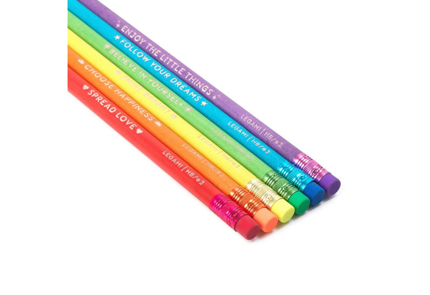 Thumbnail - Legami Bleistift Bleistift-Set Regenbogen (6 Stifte)