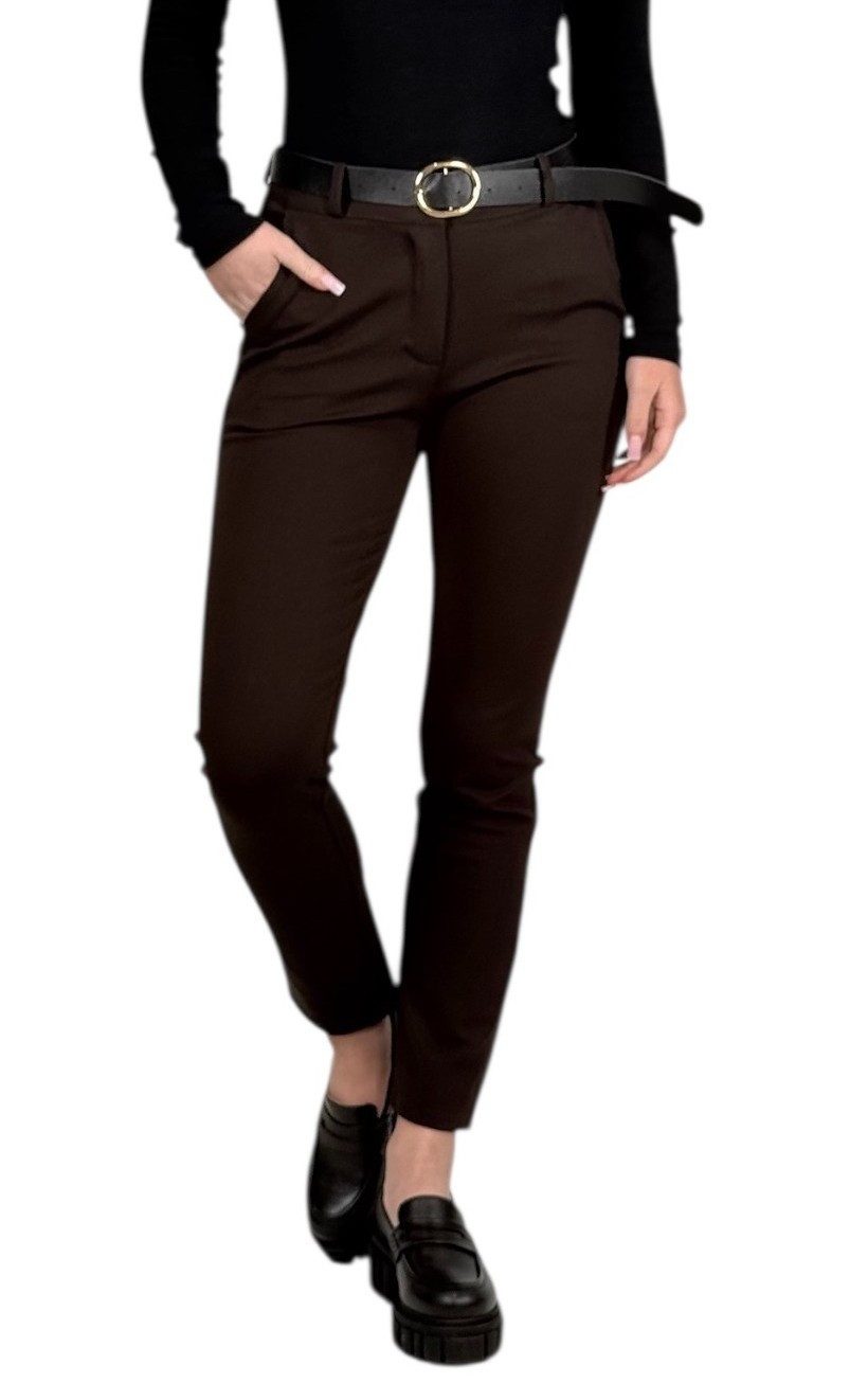 Mississhop Stretch-Hose Chinos Damen Stretchhose mit Reißverschluss M.434 günstig online kaufen