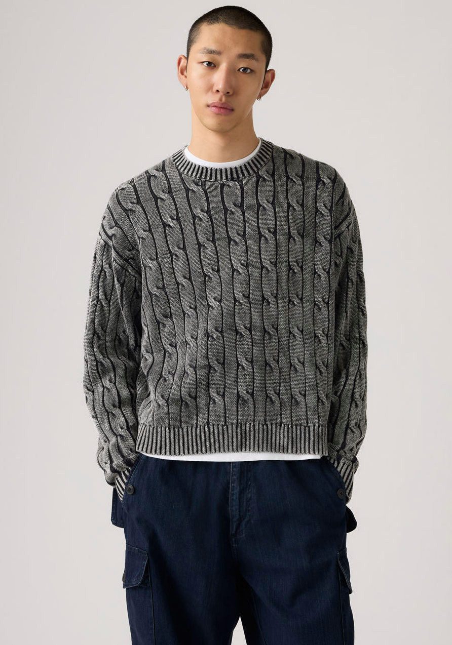 Levi's® Strickpullover CARMEL CABLE CREW mit Strickmuster günstig online kaufen