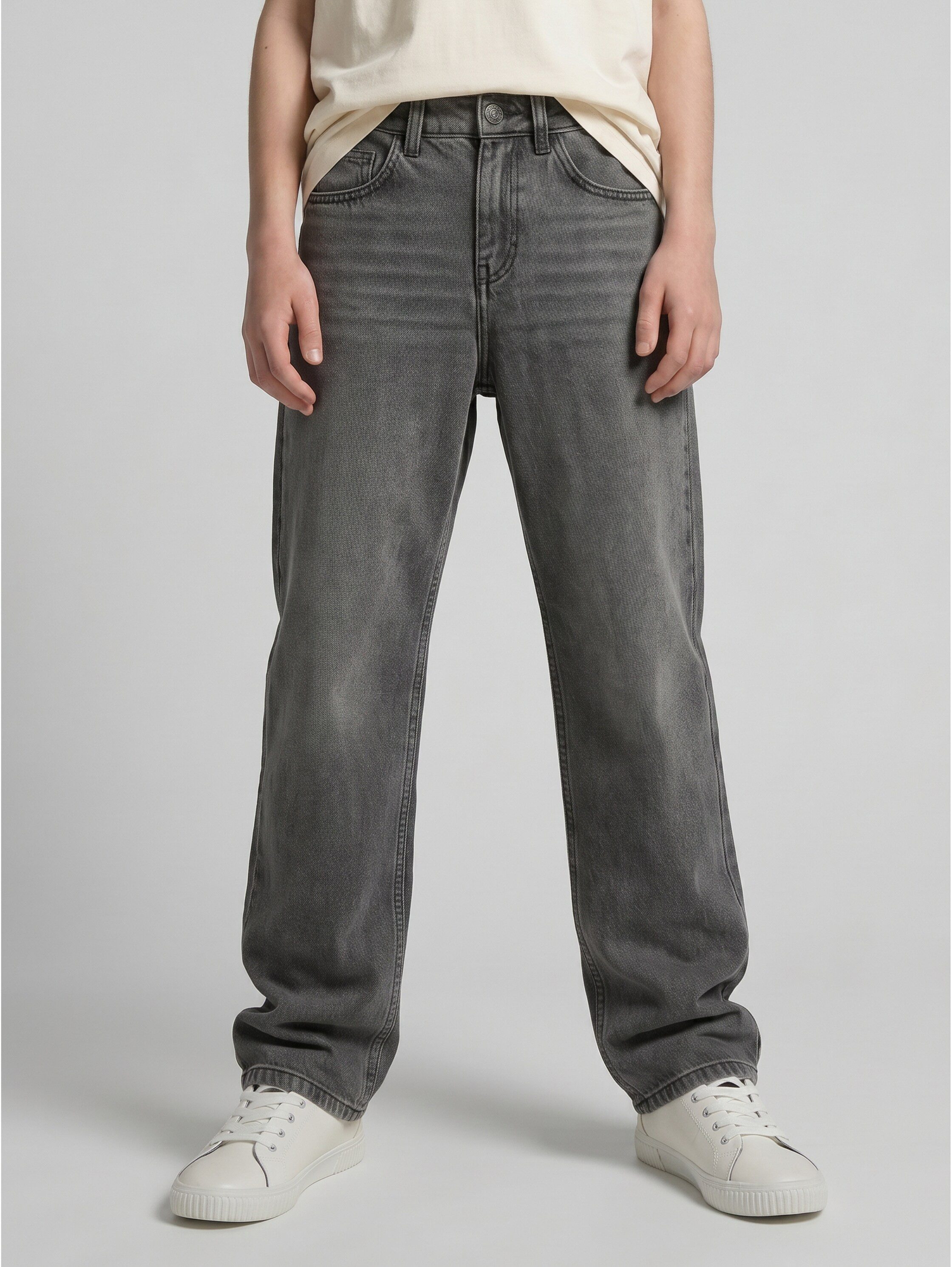 TOM TAILOR 5-Pocket-Jeans Baggy Jeans- mit ausgestelltem Bein