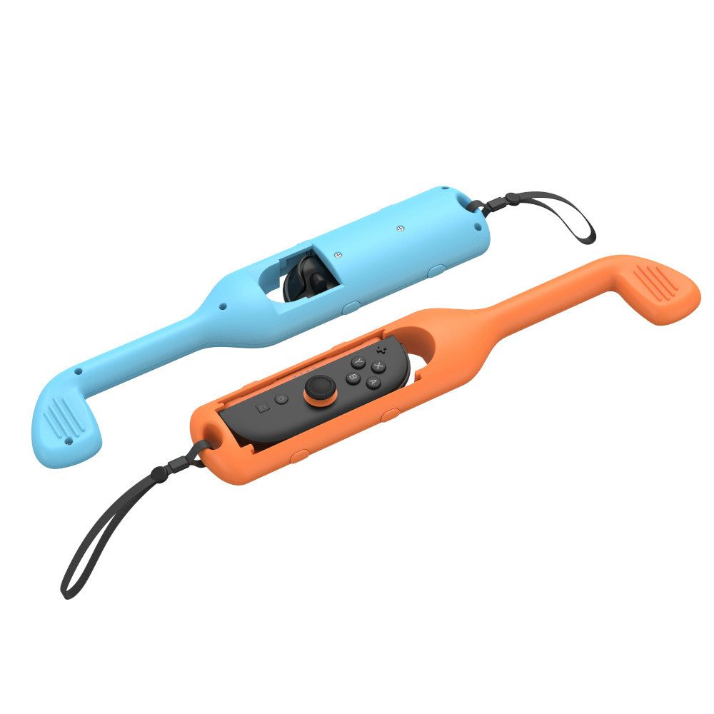 YAXO Golf Aufsatz für Joy-Con Switch 2 Sportspiele ergonomisch 2er Set Zubehör Nintendo (Joy-Con Sport-Aufsatz 2er, 2 St., Rutschfeste Passform)