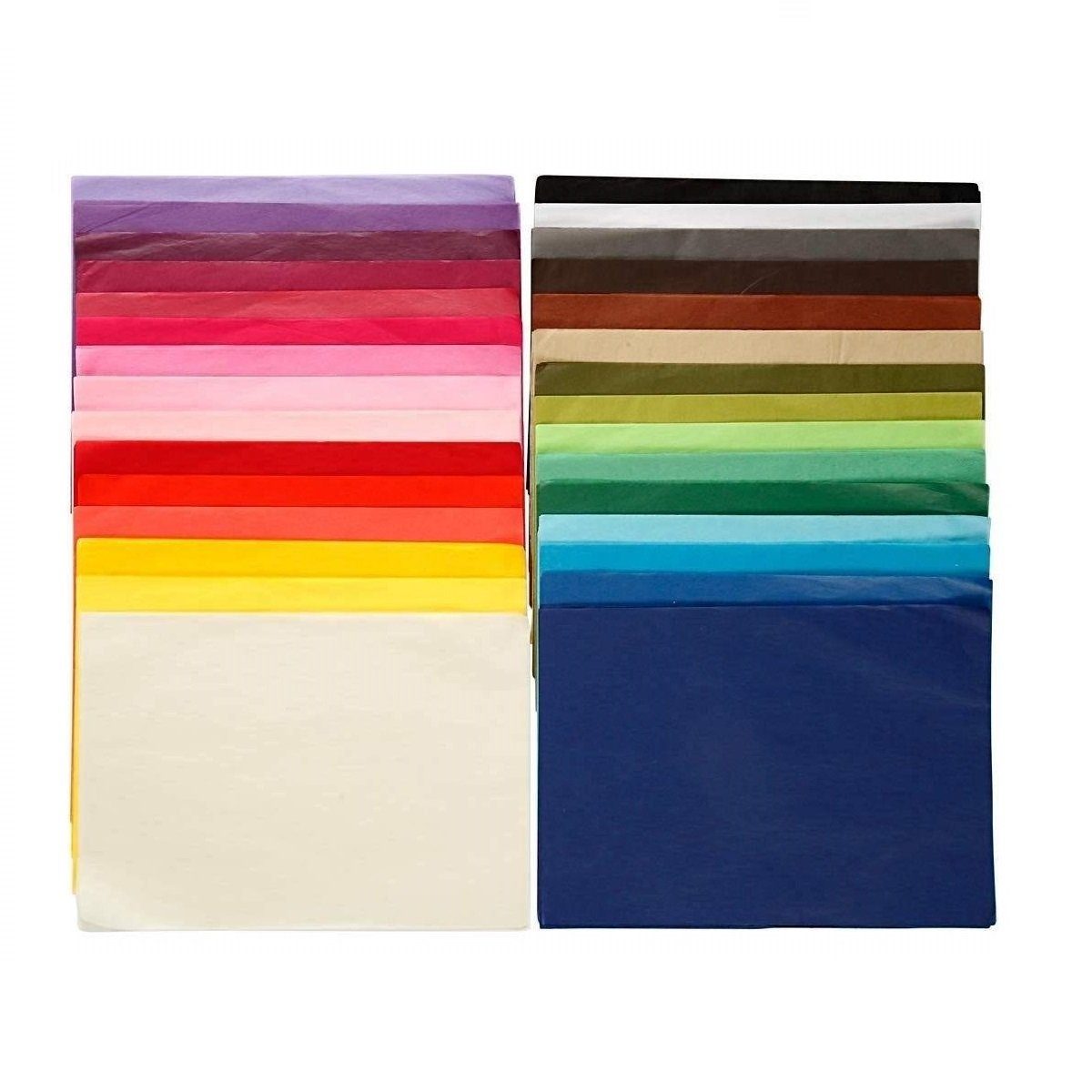 Farbe Blatt Blatt Farben - mit 30 Seidenpapier Seidenpapier Pro 10 Transparentes -, creativ 300 company verschiedenen 20914,