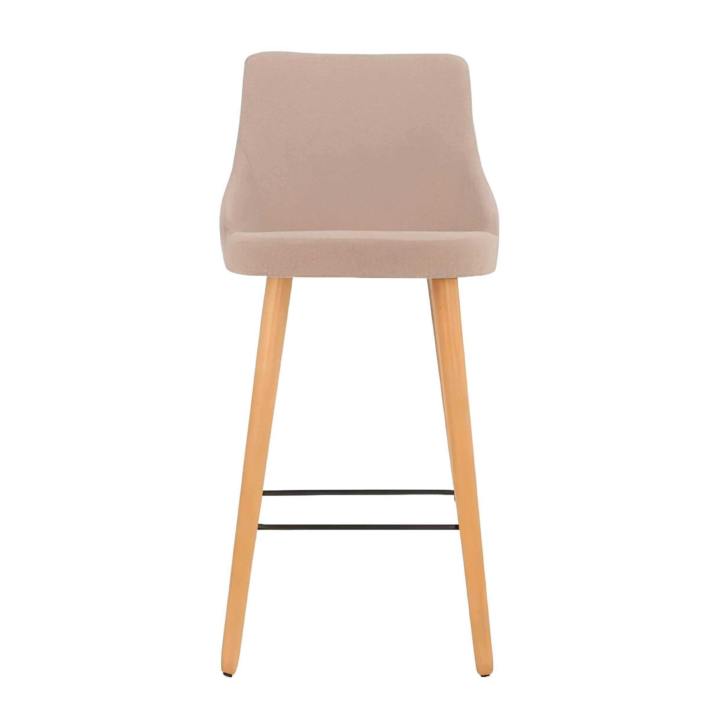 Xlmoebel Barhocker Designer Esszimmerhocker aus Holz in Beige mit modernem Design (1 St., Barhocker), Hergestellt in Europa