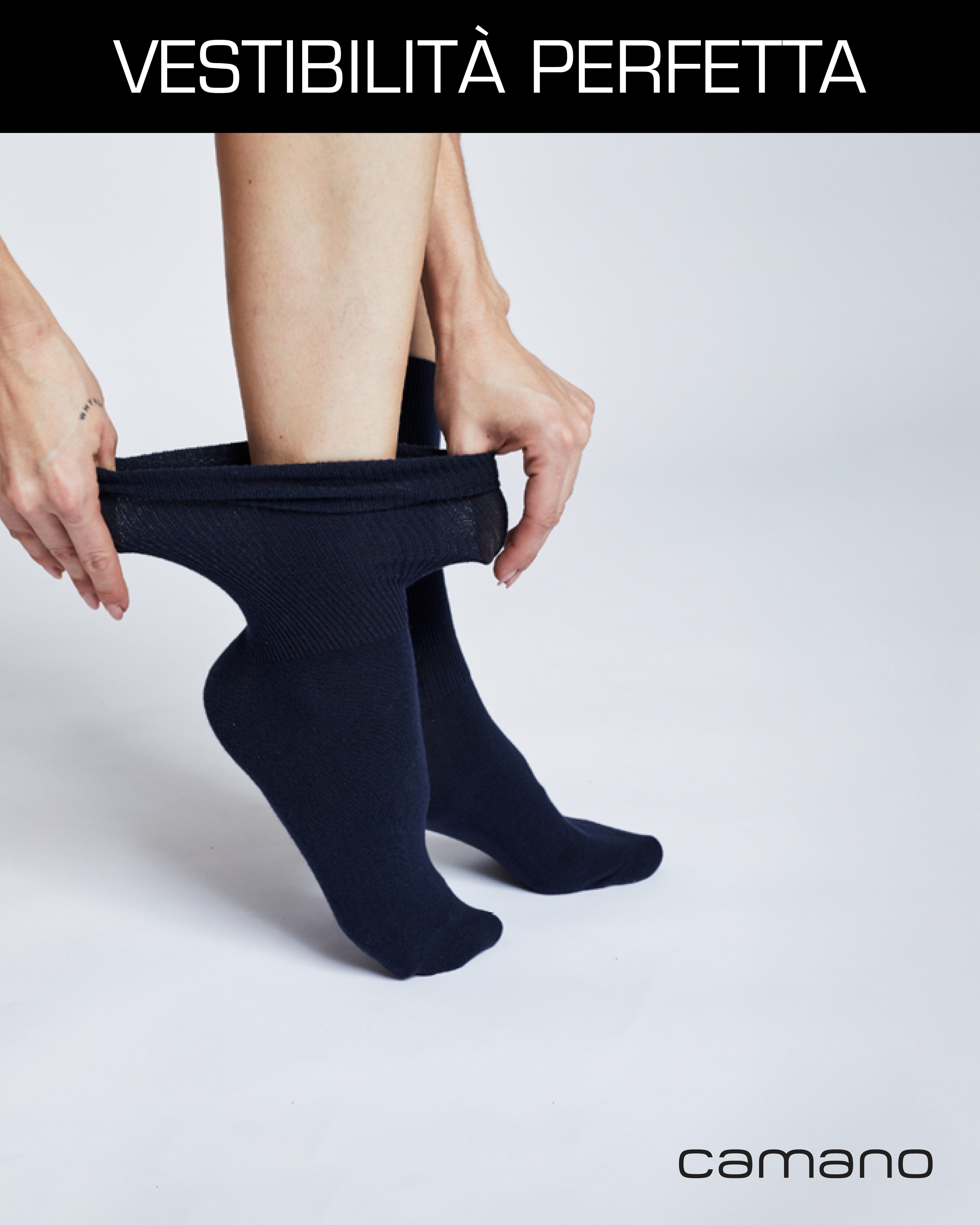 Camano Socken comfort (4-Paar, 4 Paar) superweiche Bündchen, venenfreundliche Socken