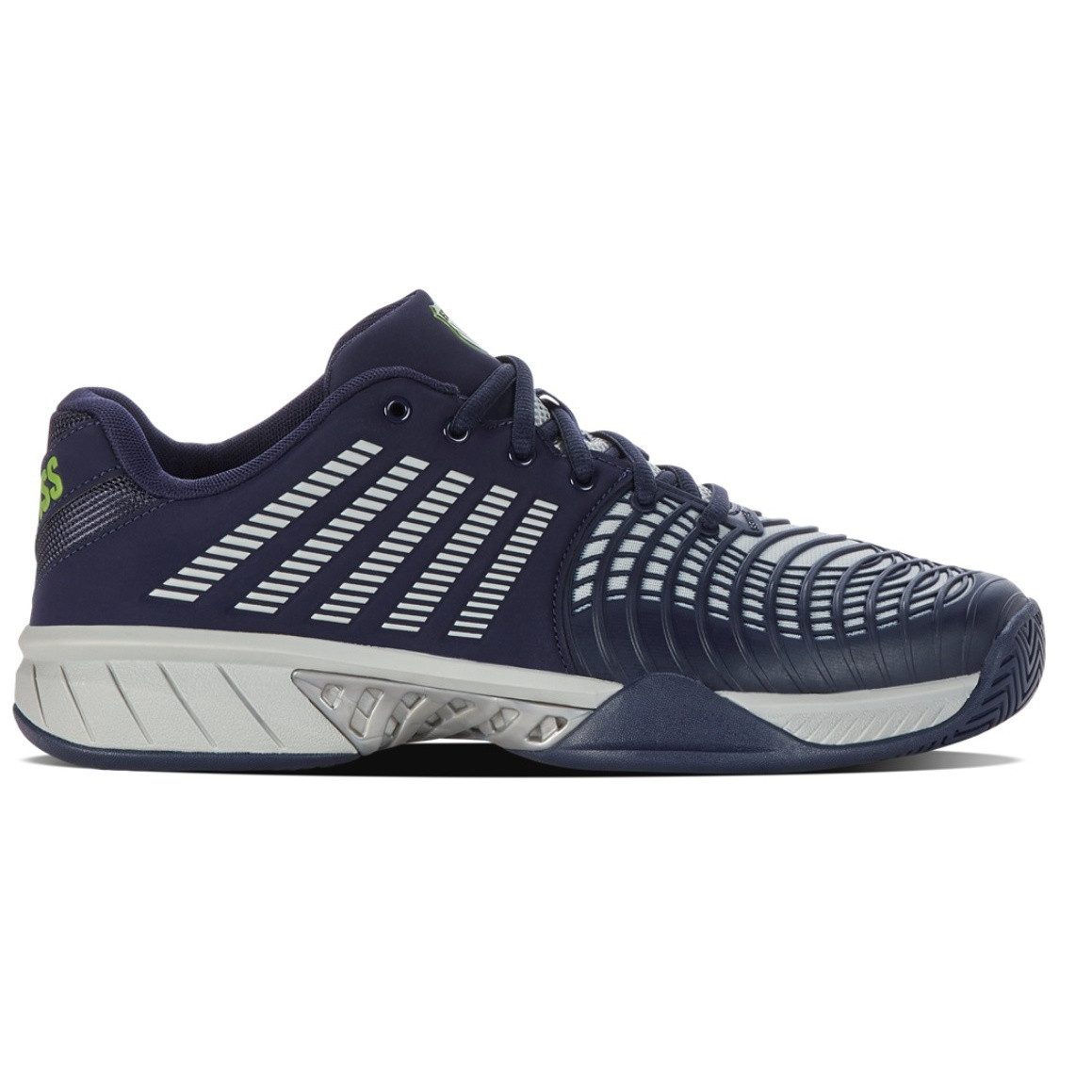 K-Swiss Performance Express Light 3 Allcourt peacoatblau/grau/limegrün Herren Tennisschuh