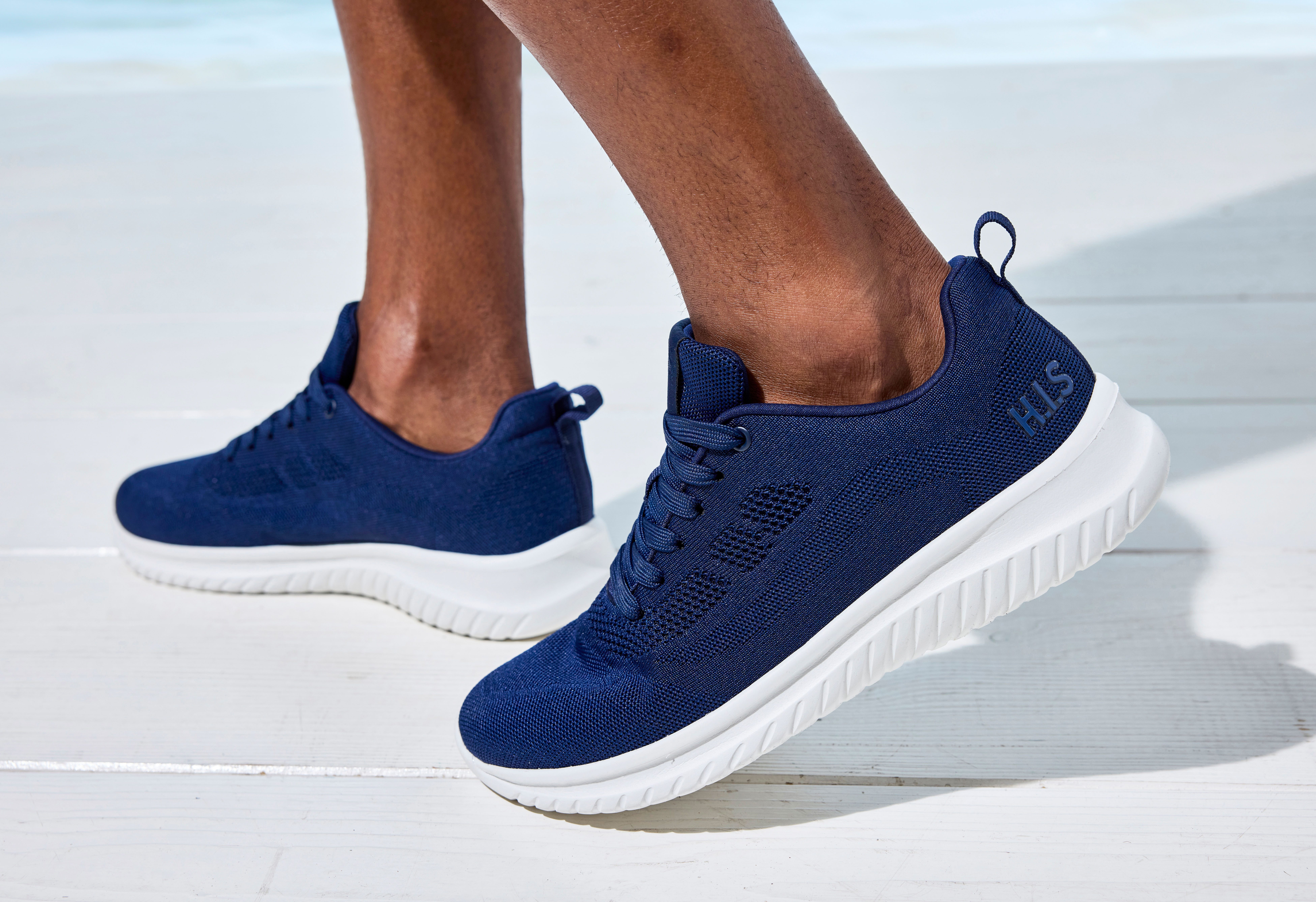 H.I.S Schnürschuh, Halbschuh, Freizeitschuh, Schnürhalbschuh Sneaker NEU Turnschuh im sportiven Look aus luftigem Mesh-Material VEGAN