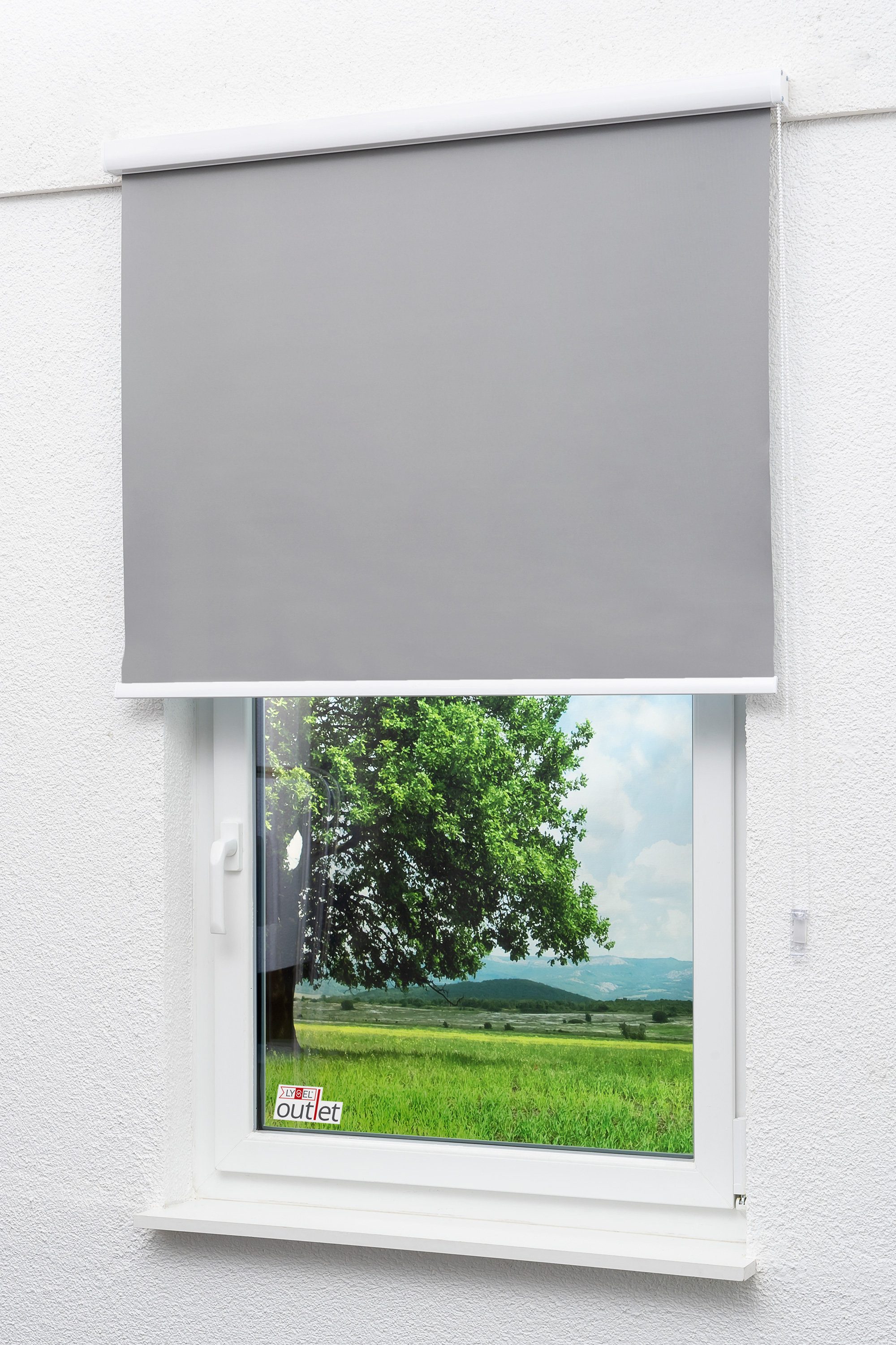 Verdunklungsrollo Qualitätskassettenrollo Abdunkelung, LYSEL®, abdunkelnd, HxB 175x60cm – Bild 4 von 5