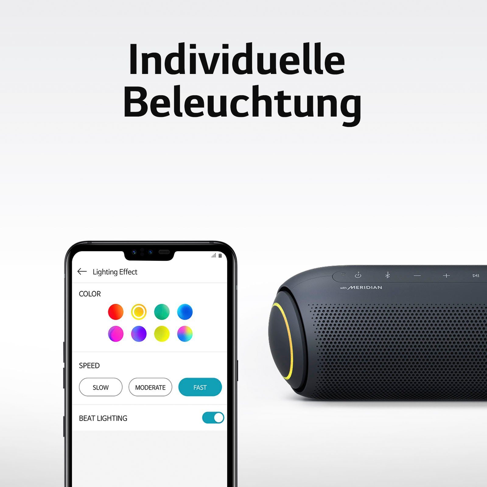 LG XBOOM Go PL5 Stereo (Bluetooth, Multipoint-Anbindung) Bluetooth-Lautsprecher