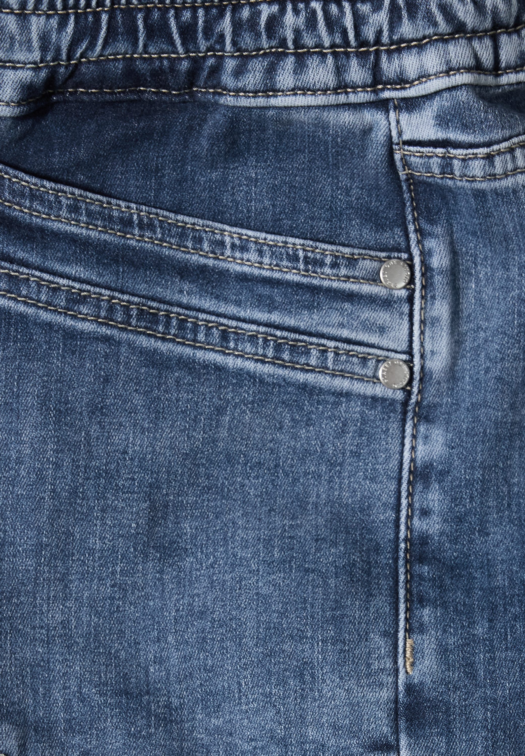 STREET ONE STUDIO Comfort-fit-Jeans mit Elastikbund