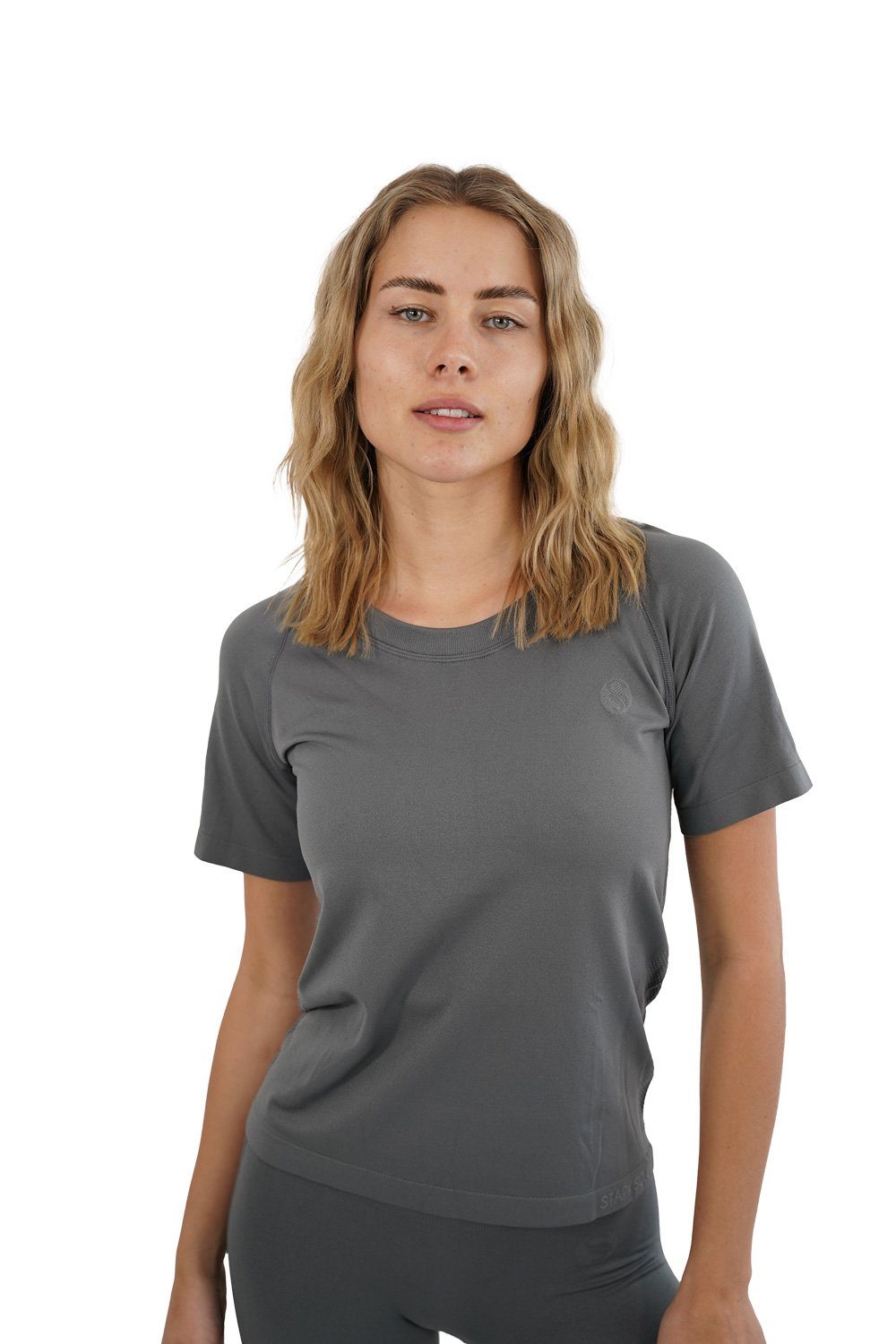Stark Soul® T-Shirt Damen Sportshirt Kurzarm RACER Sport Shirts Seamless mit Rundhalsausschnitt