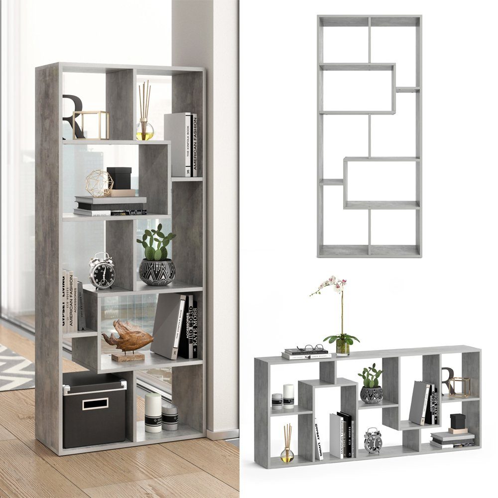 Vicco Raumteiler Noa, Beton, 160.6 x 67 cm, Freistehend günstig online kaufen