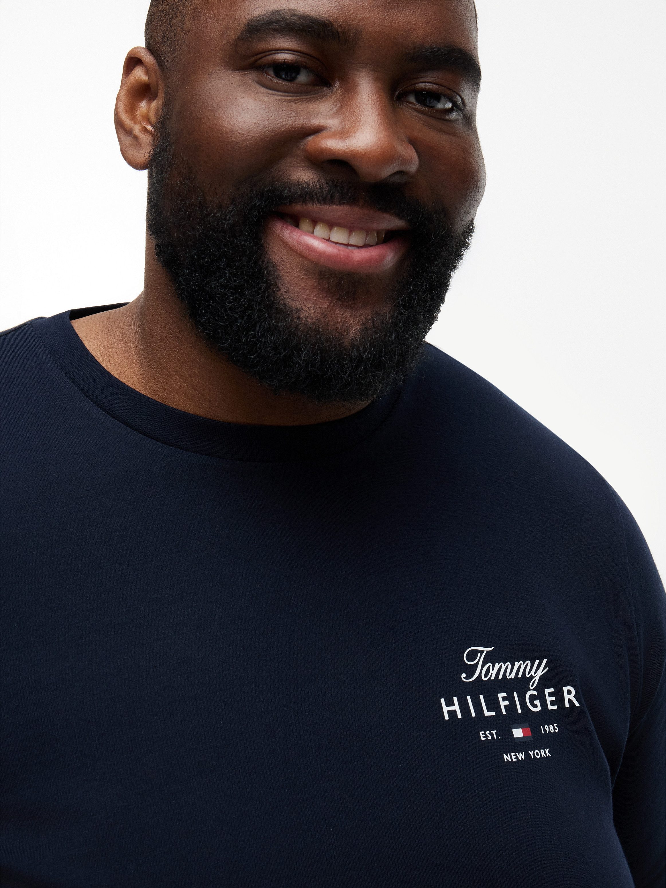 Tommy Hilfiger Big & Tall T-Shirt BT-SCRIPT STACK Große Größen, aus Jersey mit Logo