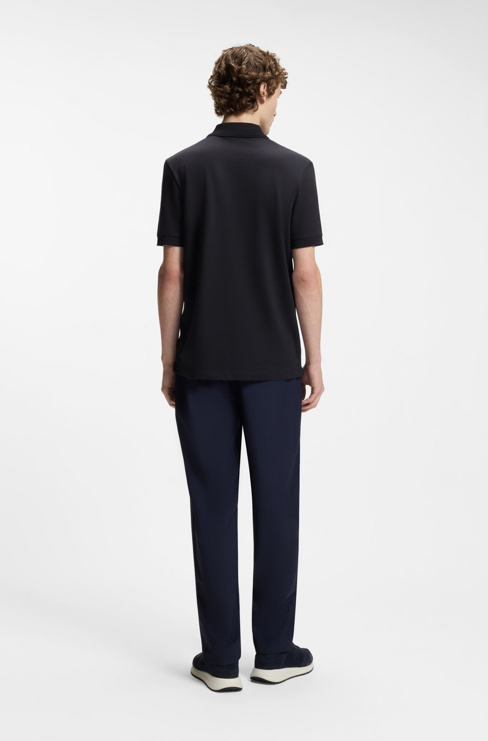 BOSS Poloshirt H-Paras mit Reißverschlussleiste (1-tlg)